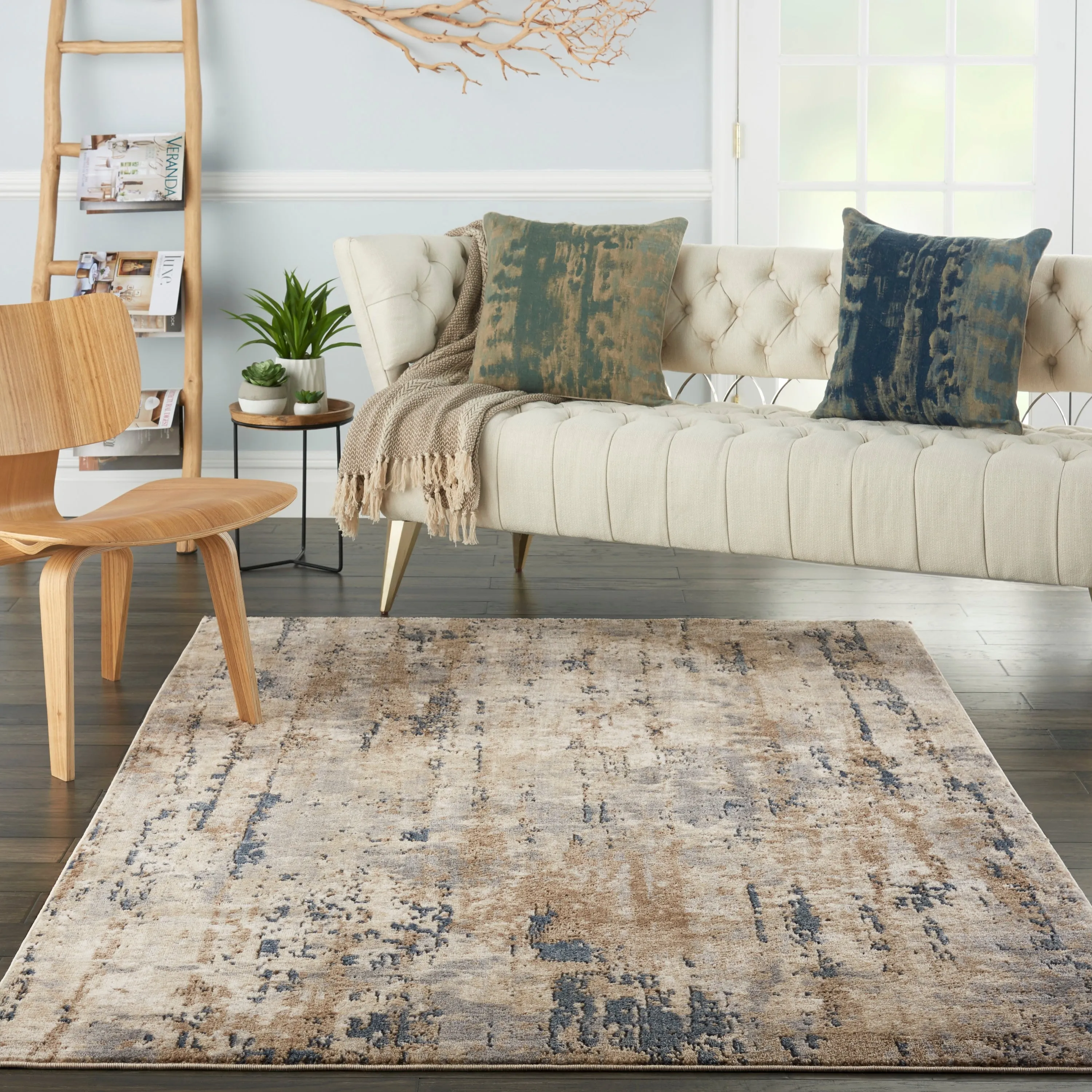Nourison Concerto Modern Abstract Distressed Area Rug