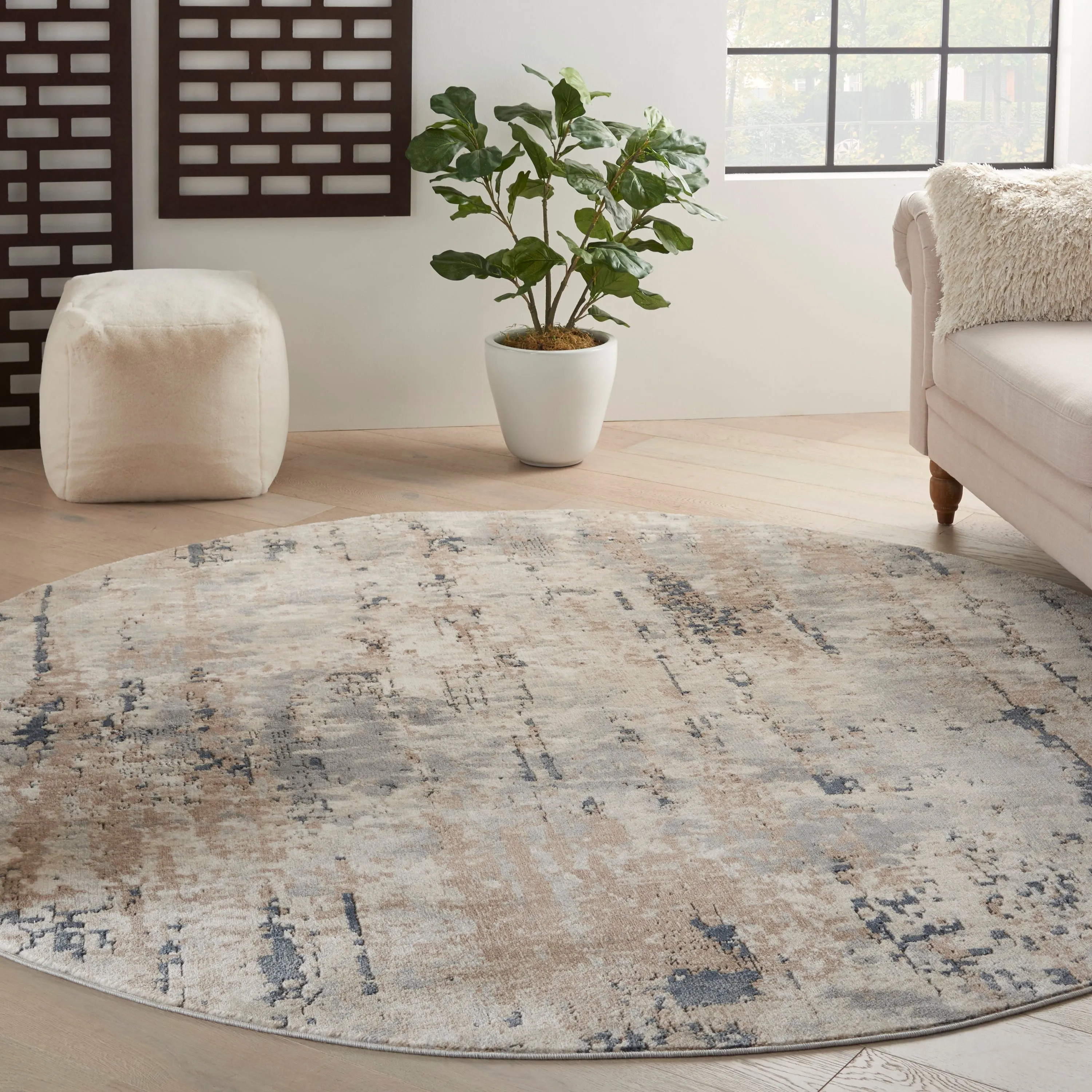 Nourison Concerto Modern Abstract Distressed Area Rug