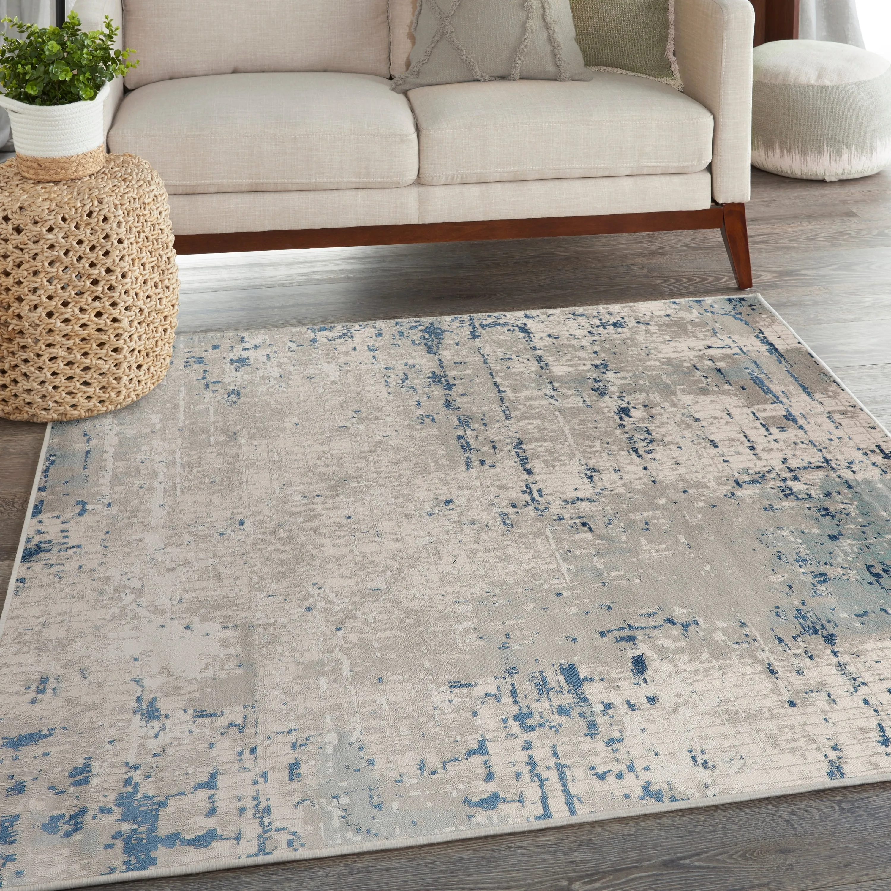 Nourison Concerto Modern Abstract Distressed Area Rug