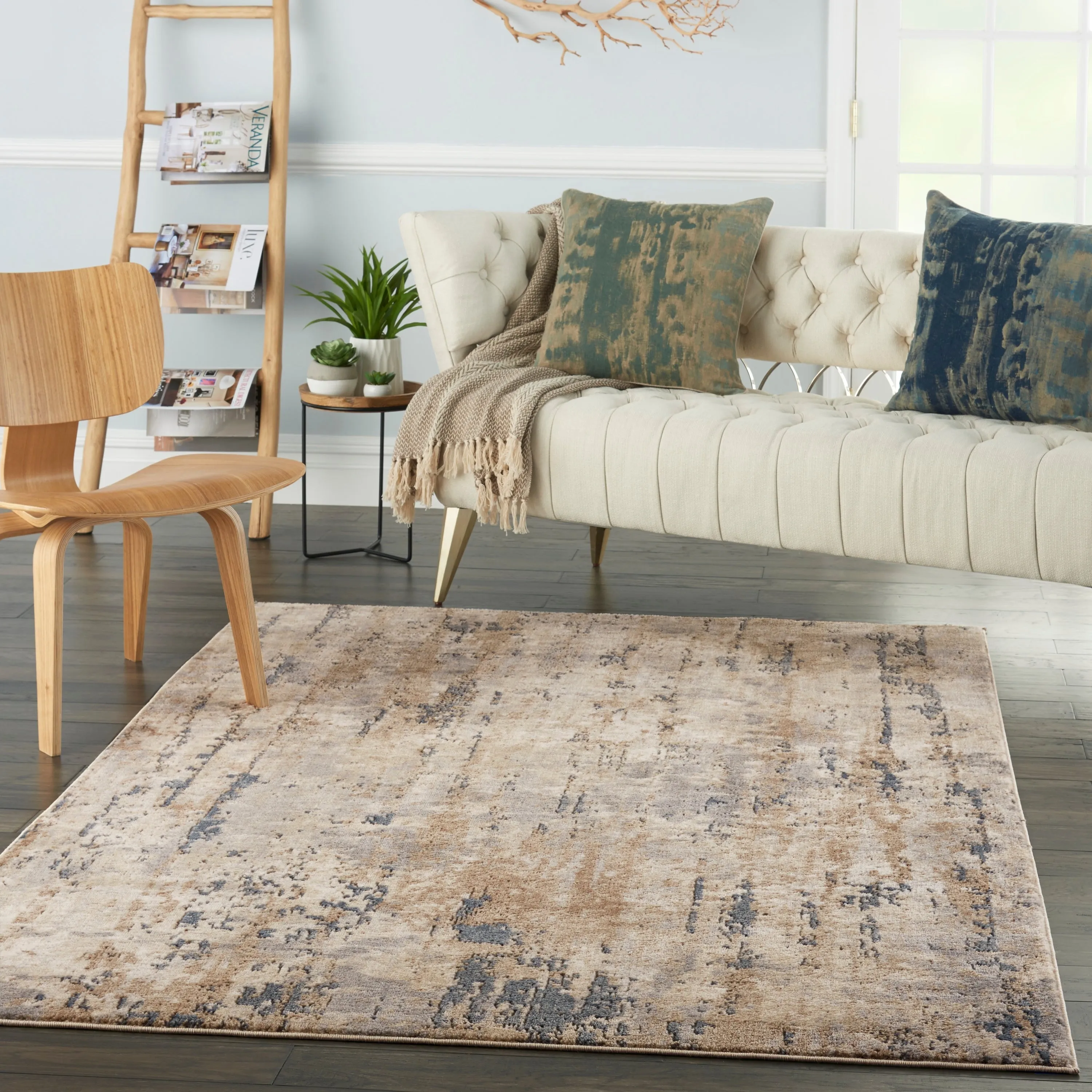 Nourison Concerto Modern Abstract Distressed Area Rug