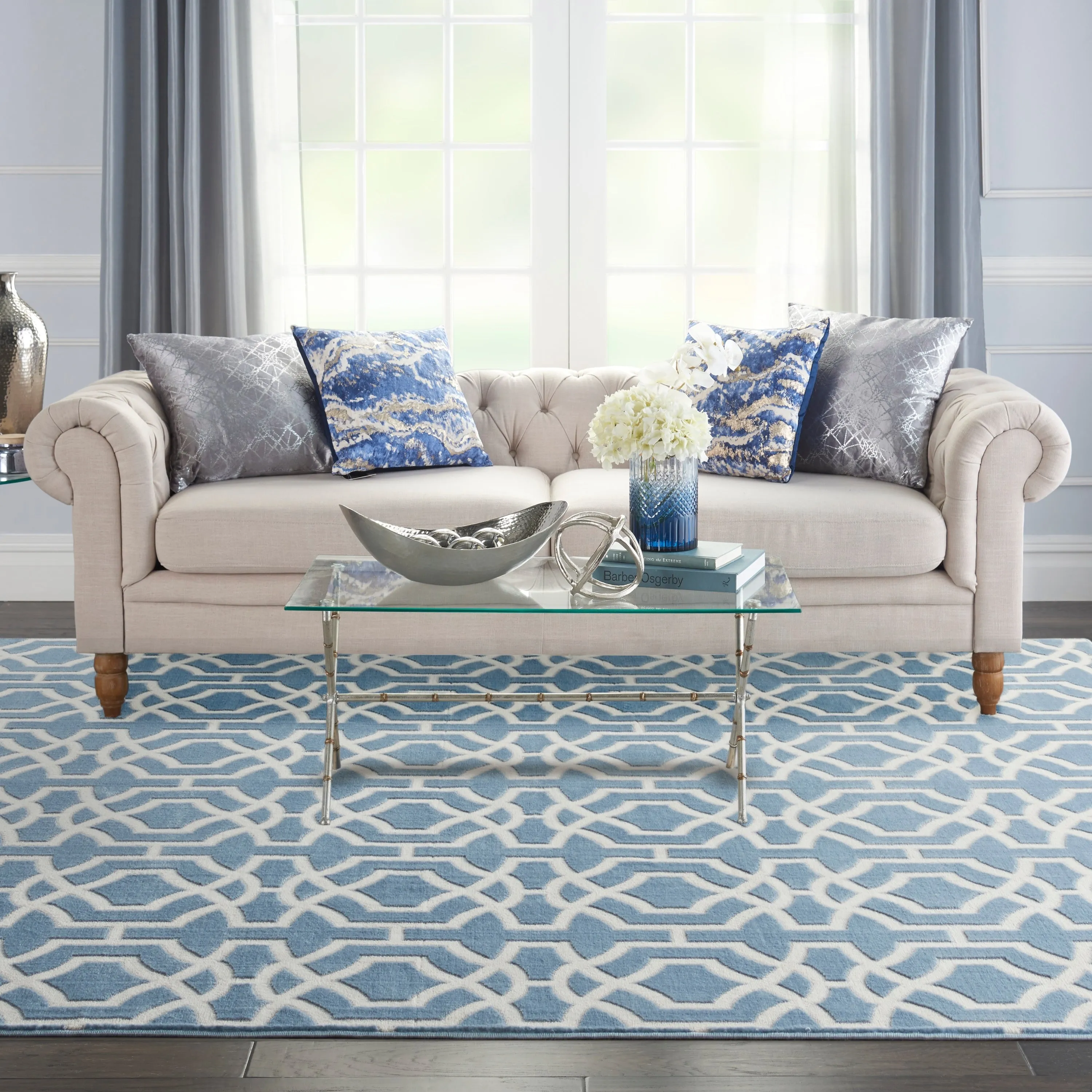Nourison Joli Geometric Lattice Area Rug