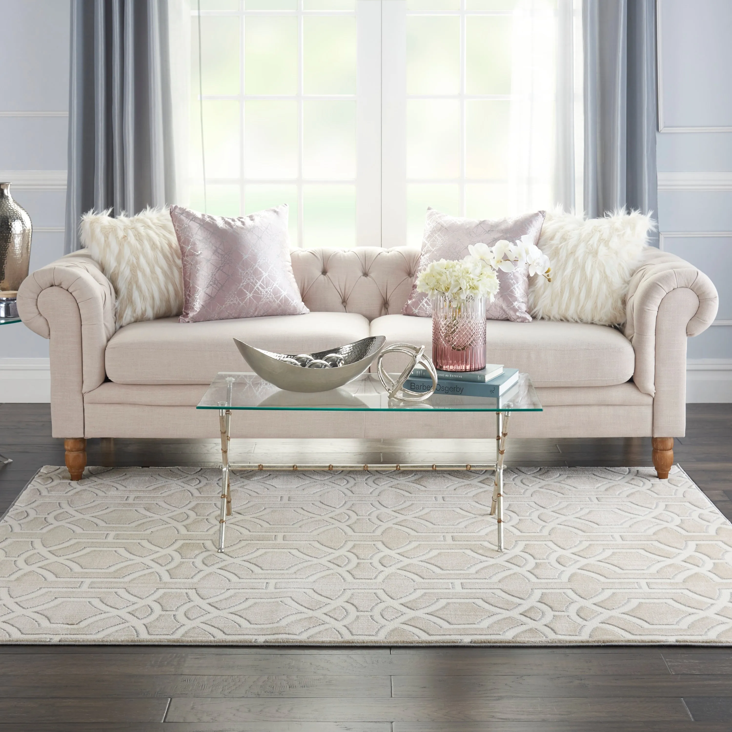 Nourison Joli Geometric Lattice Area Rug