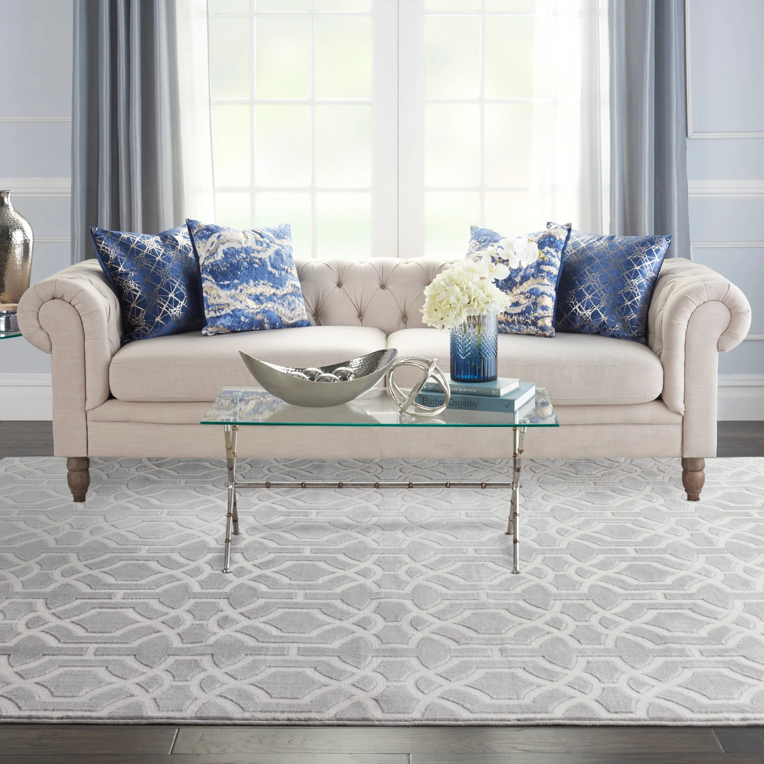 Nourison Joli Geometric Lattice Area Rug