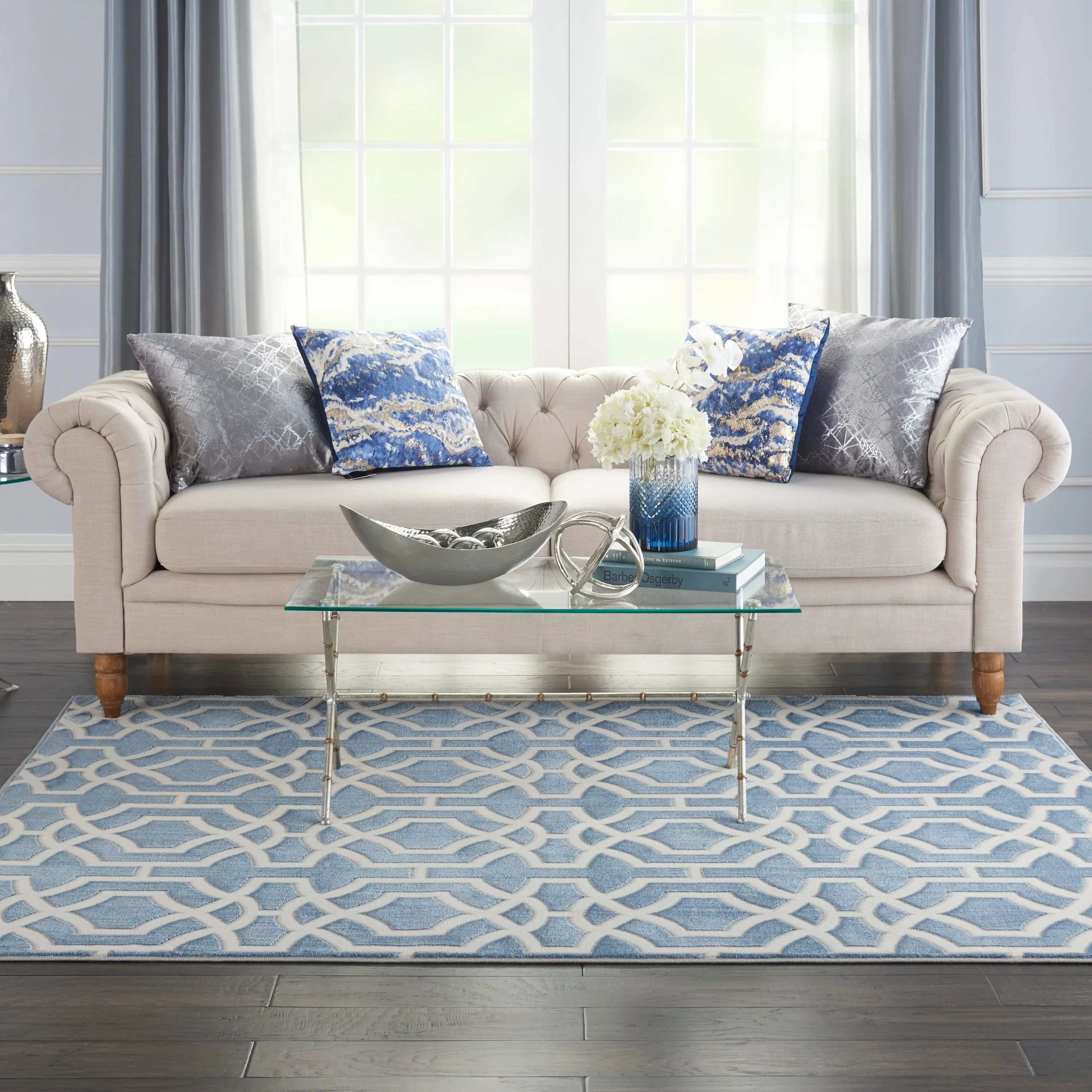 Nourison Joli Geometric Lattice Area Rug