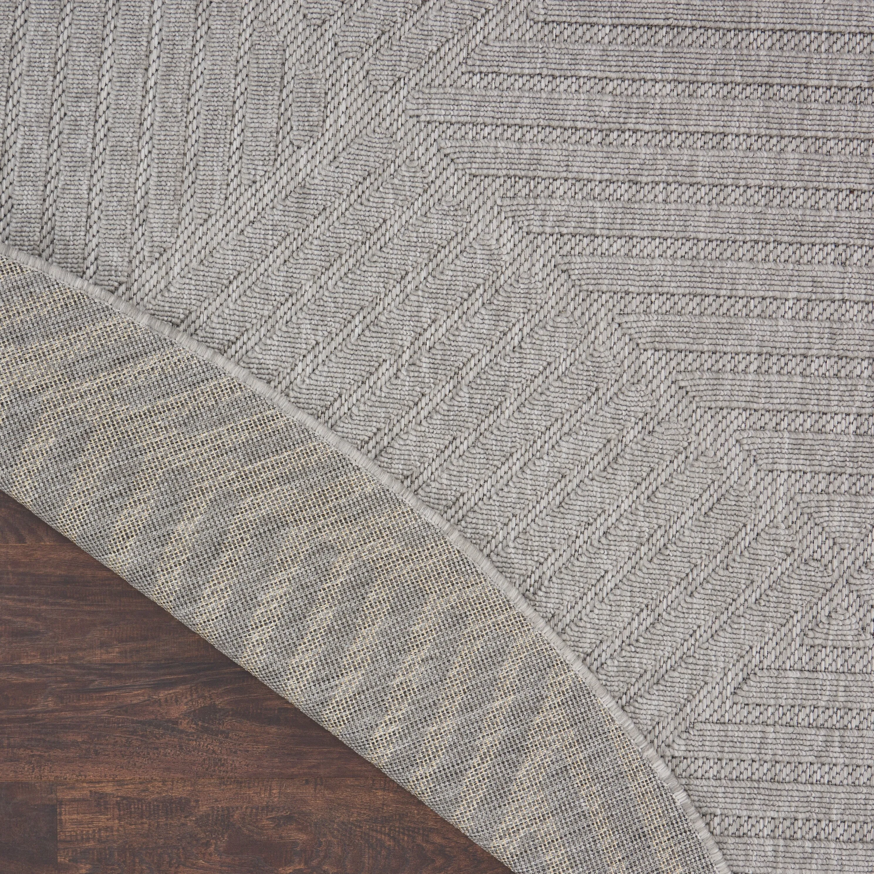 Nourison Palamos Textured Geometric Stripes Indoor/ Outdoor Area Rug