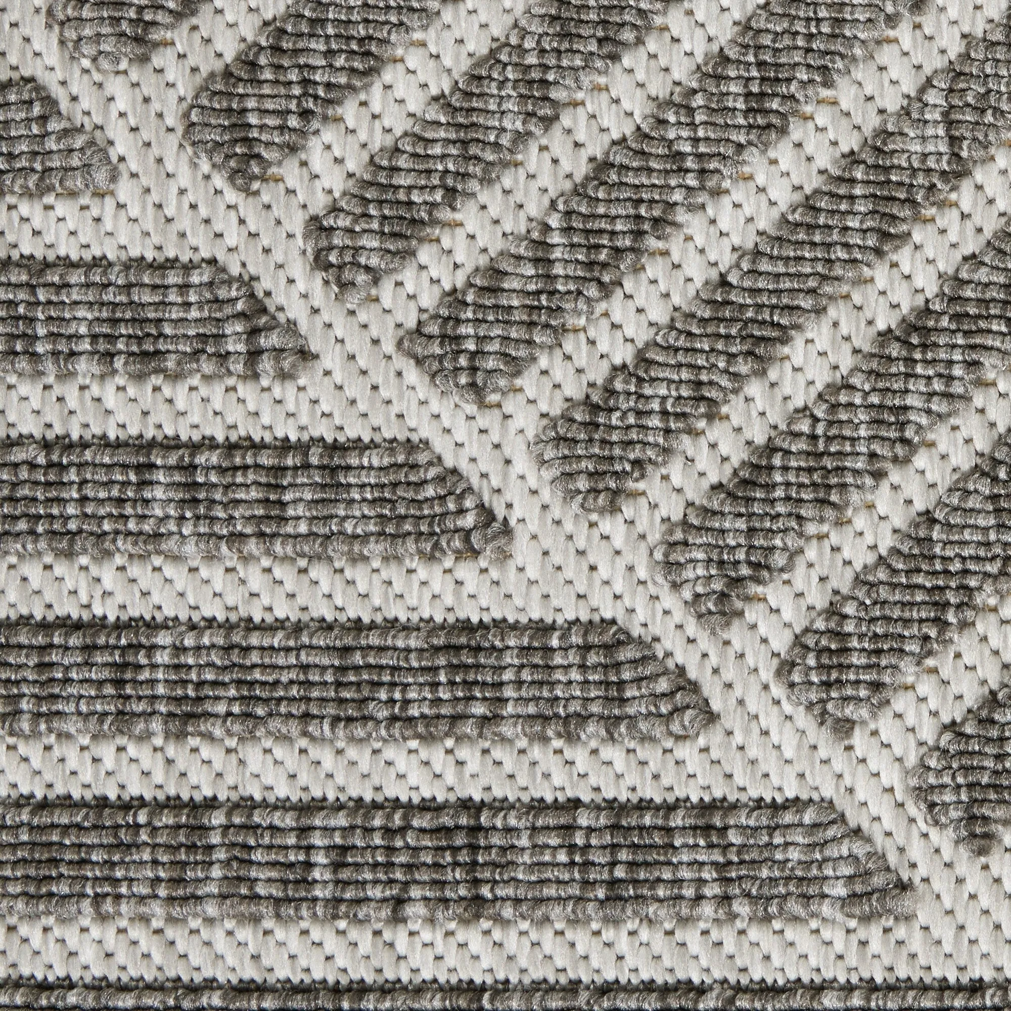 Nourison Palamos Textured Geometric Stripes Indoor/ Outdoor Area Rug