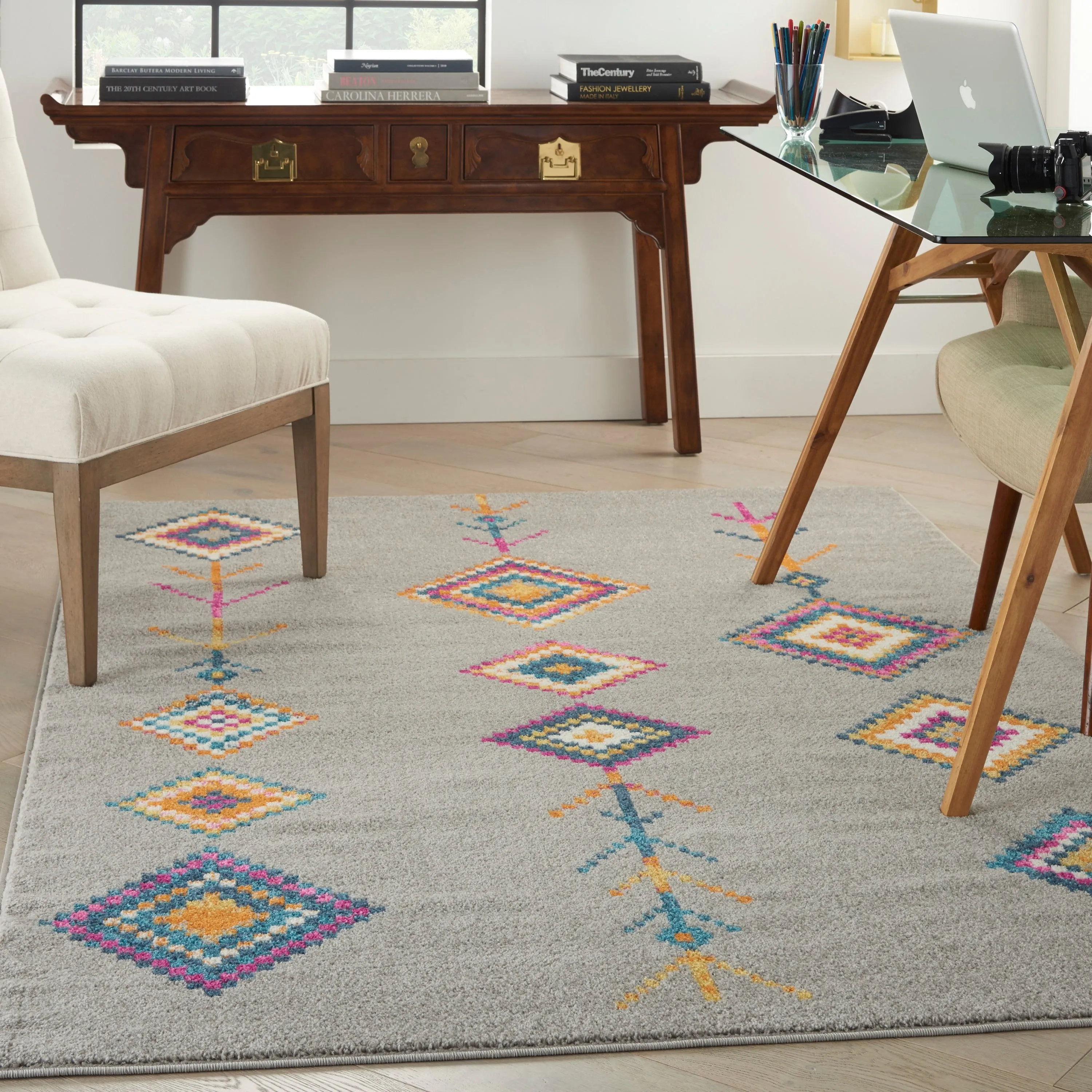Nourison Passion Moroccan Geometric Tribal Area Rug