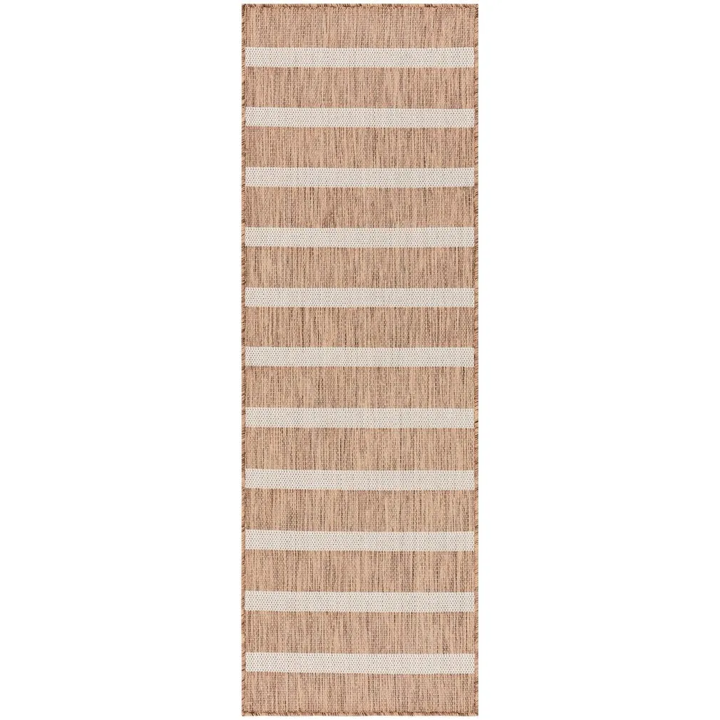 Nourison Selerno Indoor/Outdoor Striped Area Rug.