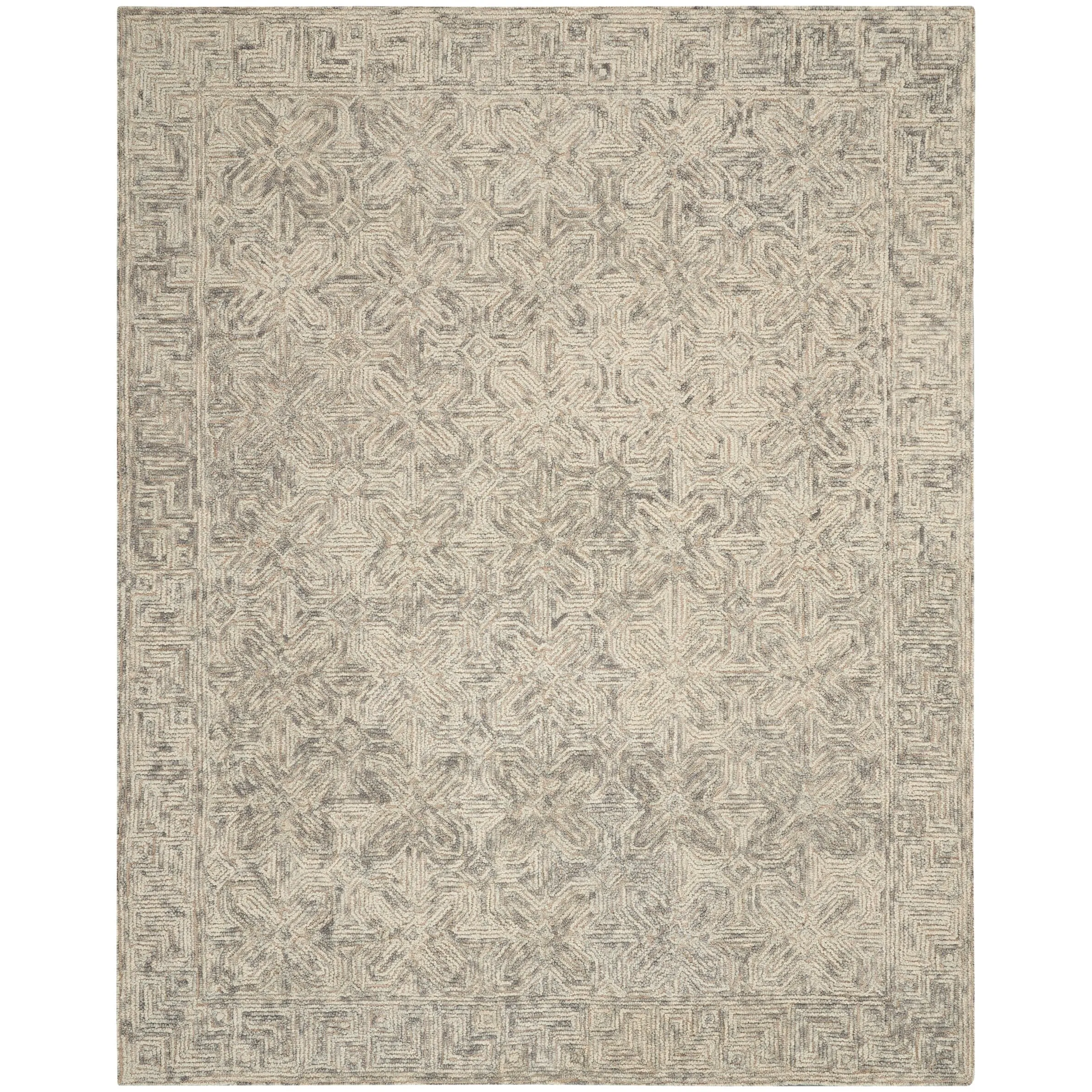 Nourison Vail Geometric Textured Wool Area Rug