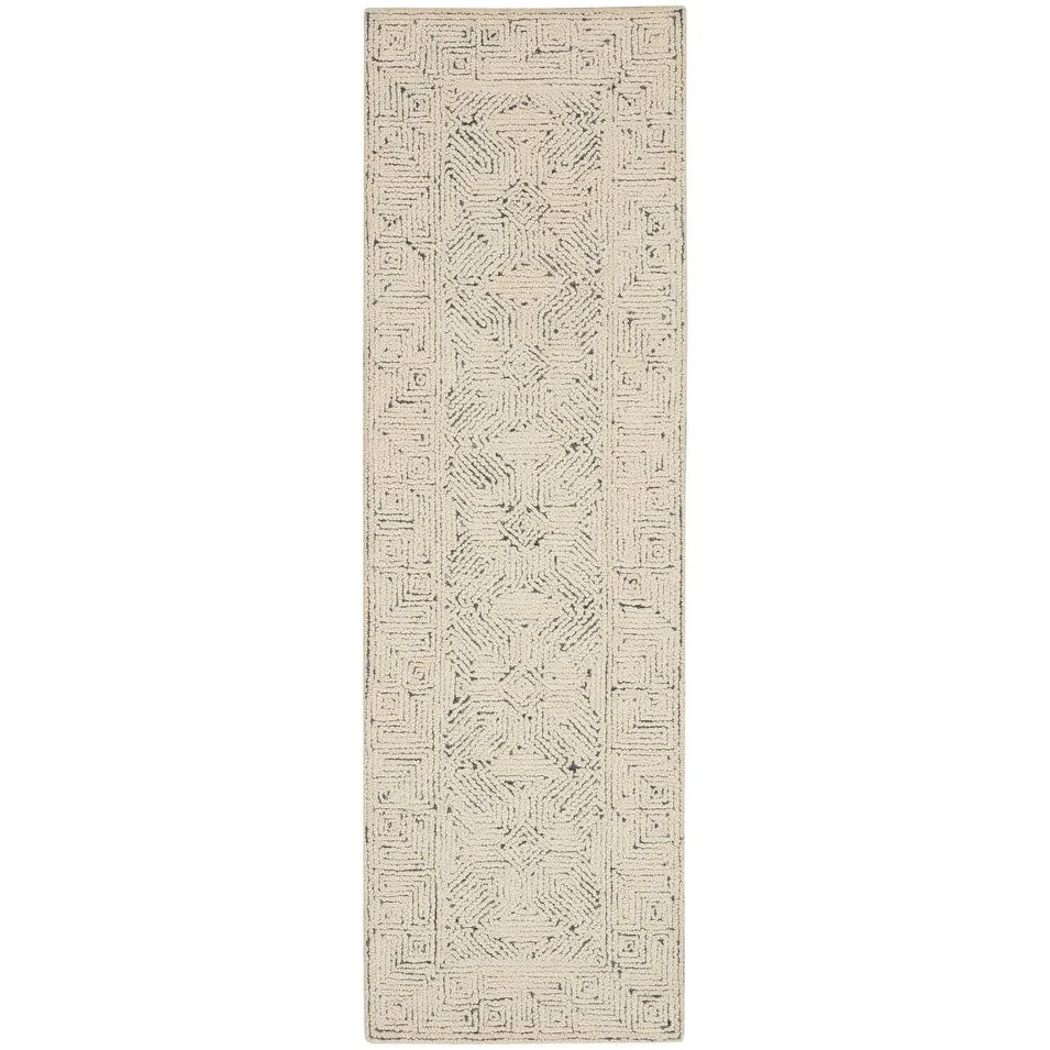 Nourison Vail Geometric Textured Wool Area Rug