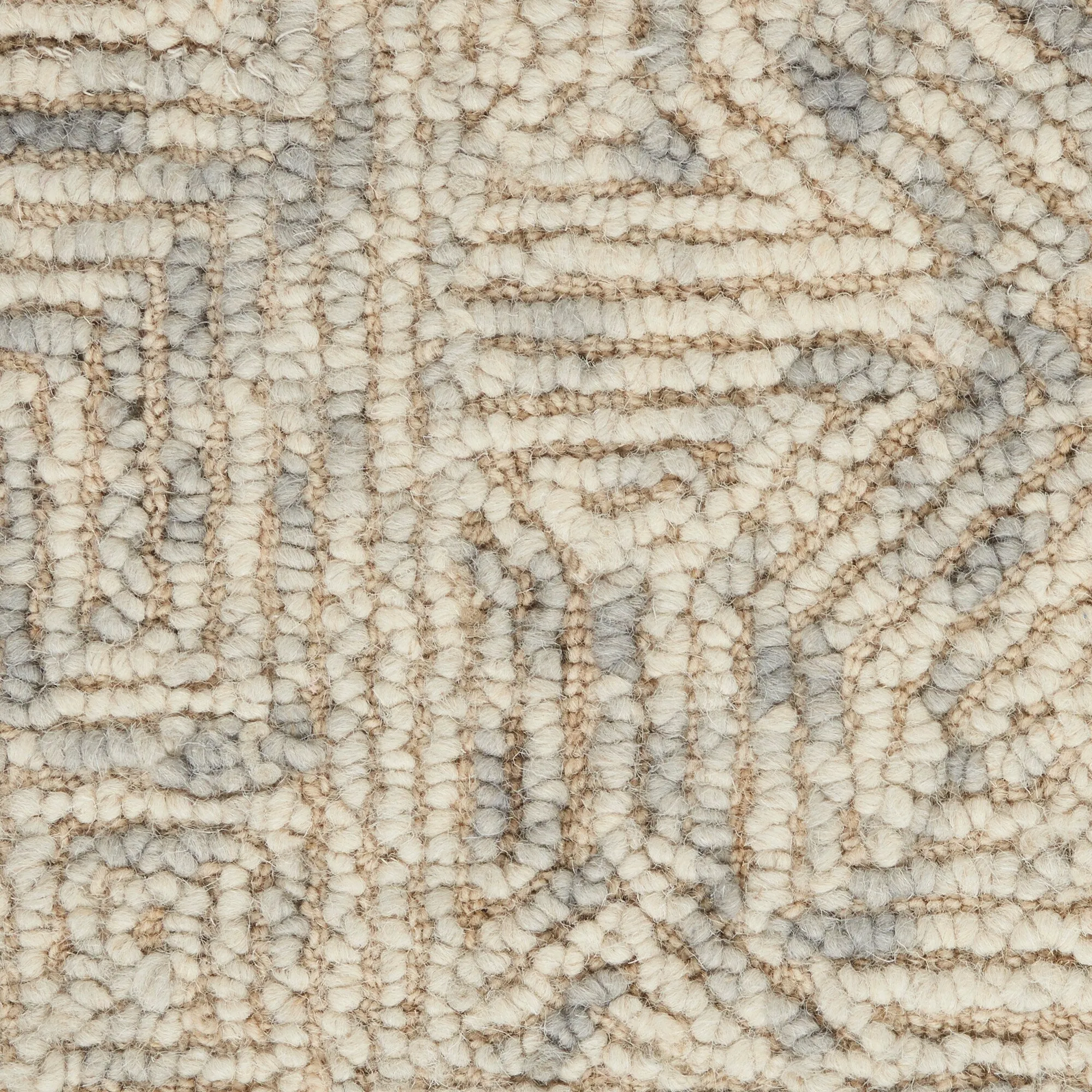Nourison Vail Geometric Textured Wool Area Rug