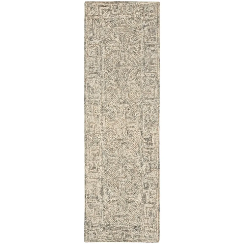 Nourison Vail Geometric Textured Wool Area Rug