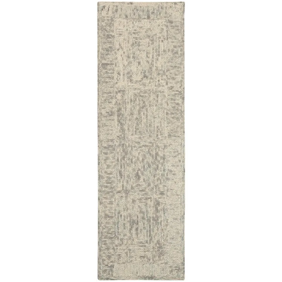 Nourison Vail Textured Modern Hand-tufted Looped Wool Area Rug