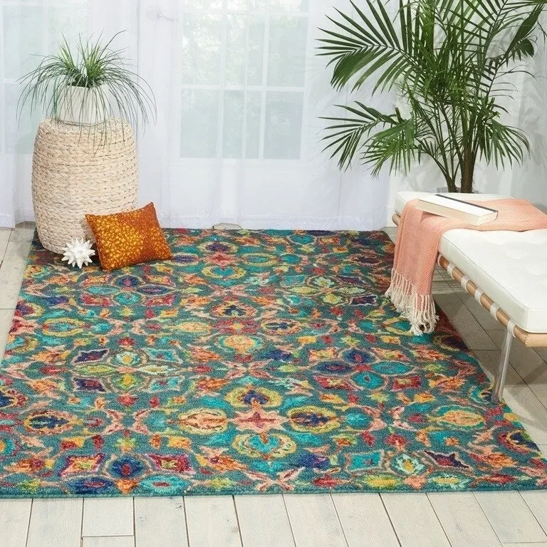Nourison Vivid Hand-tufted Floral Wool Area Rug