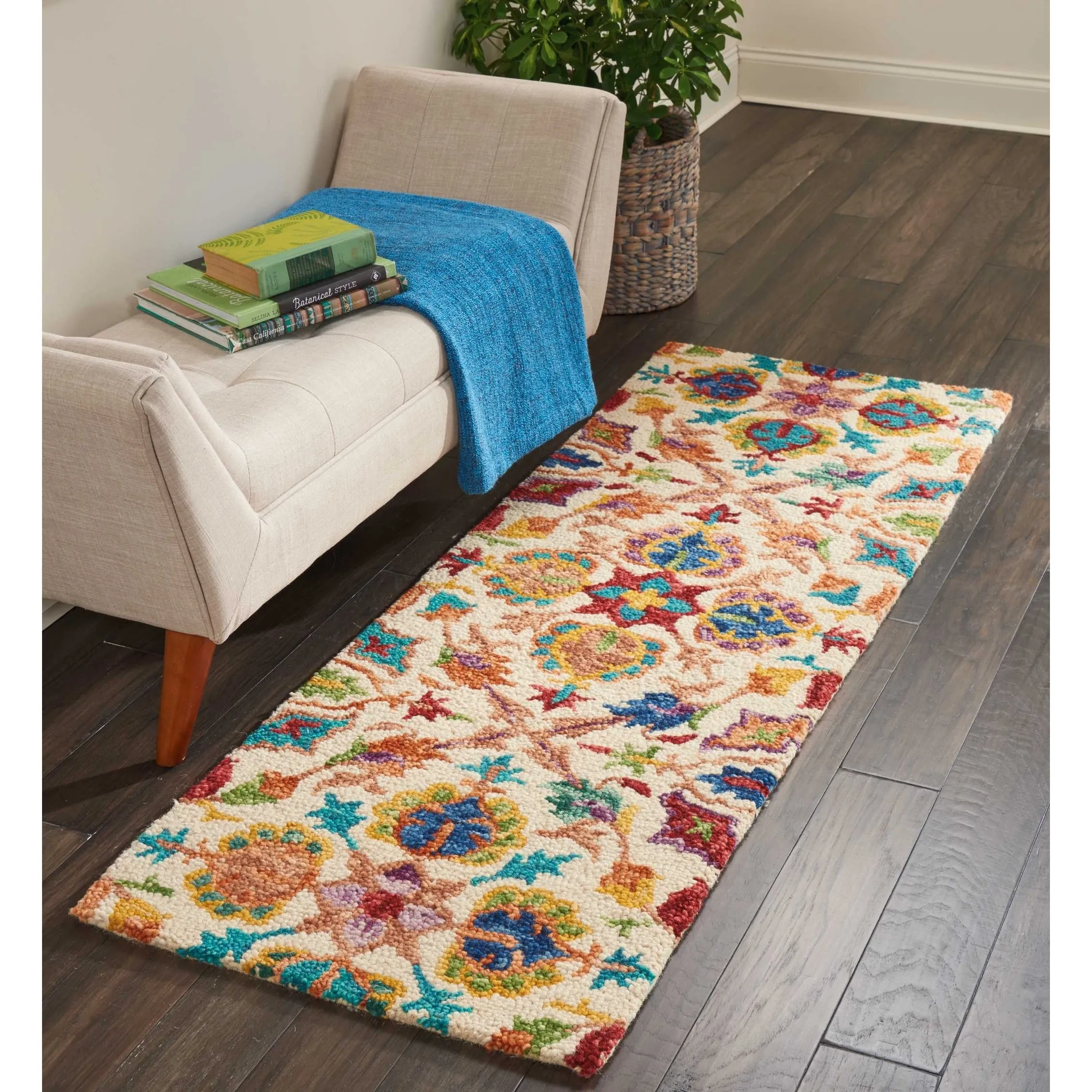 Nourison Vivid Hand-tufted Floral Wool Area Rug