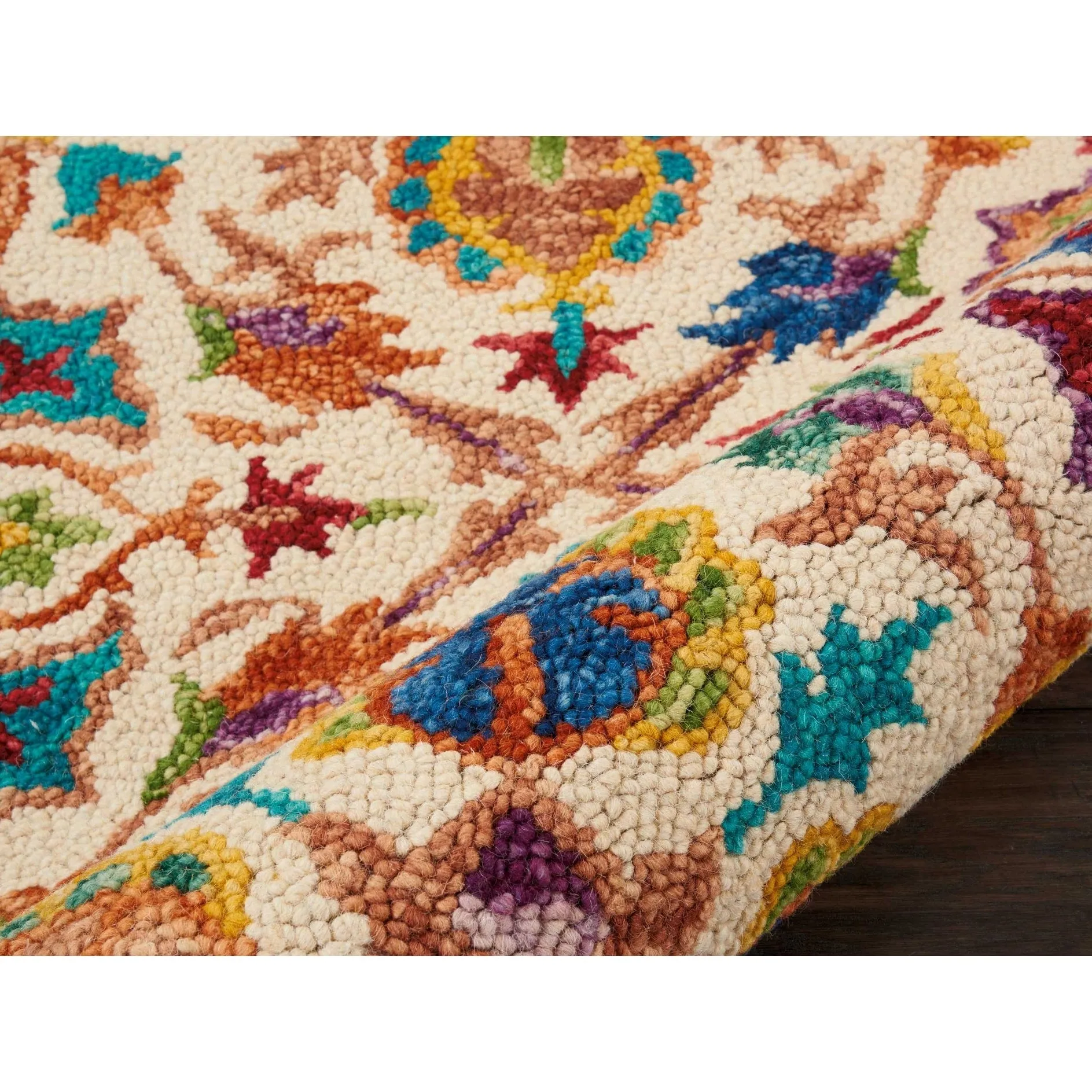 Nourison Vivid Hand-tufted Floral Wool Area Rug