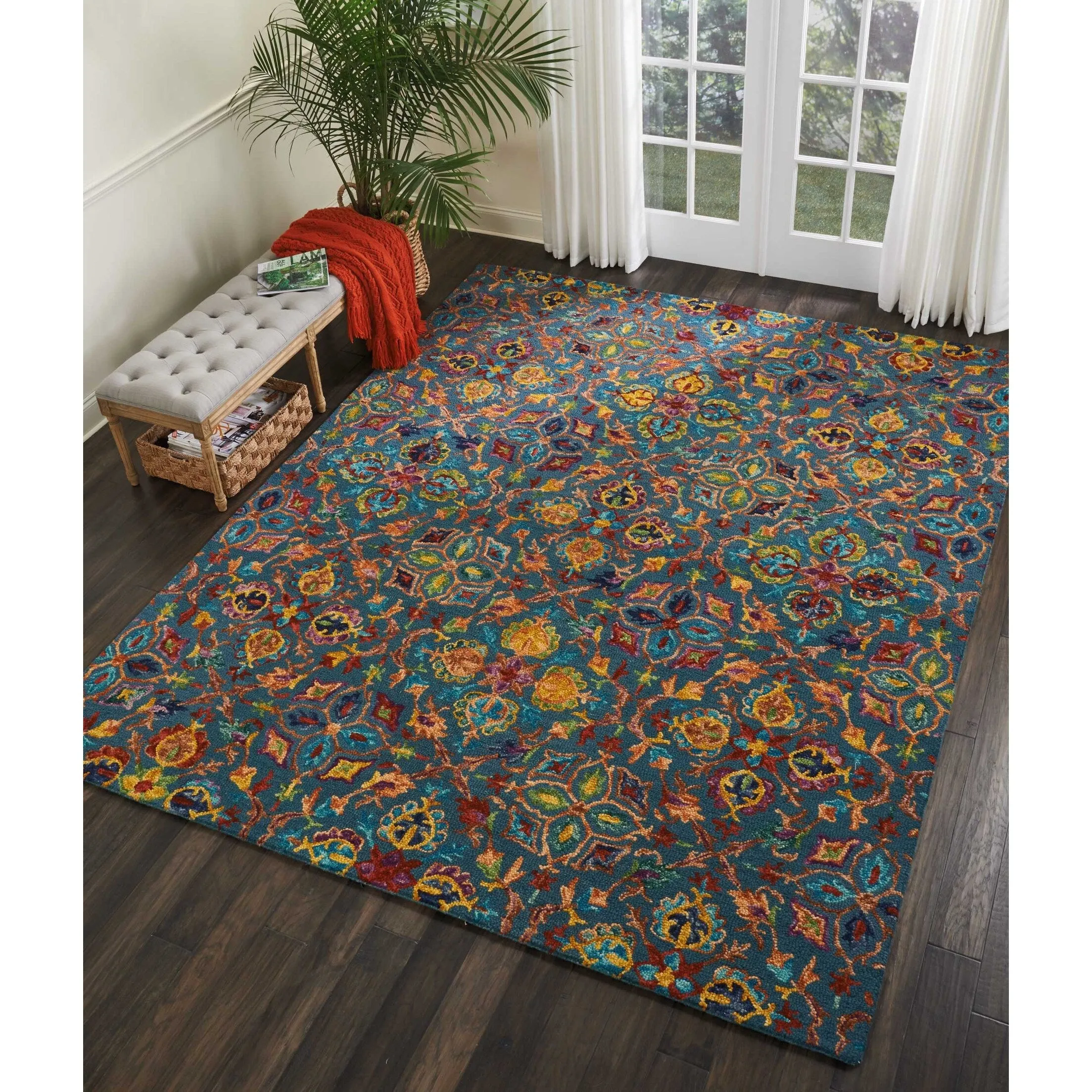 Nourison Vivid Hand-tufted Floral Wool Area Rug