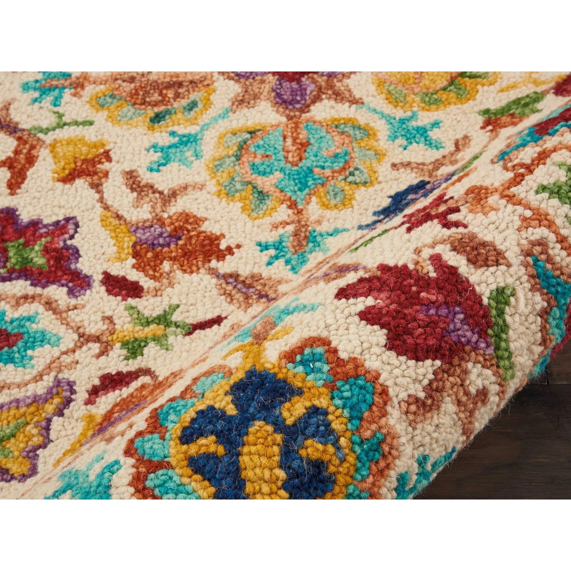 Nourison Vivid Hand-tufted Floral Wool Area Rug