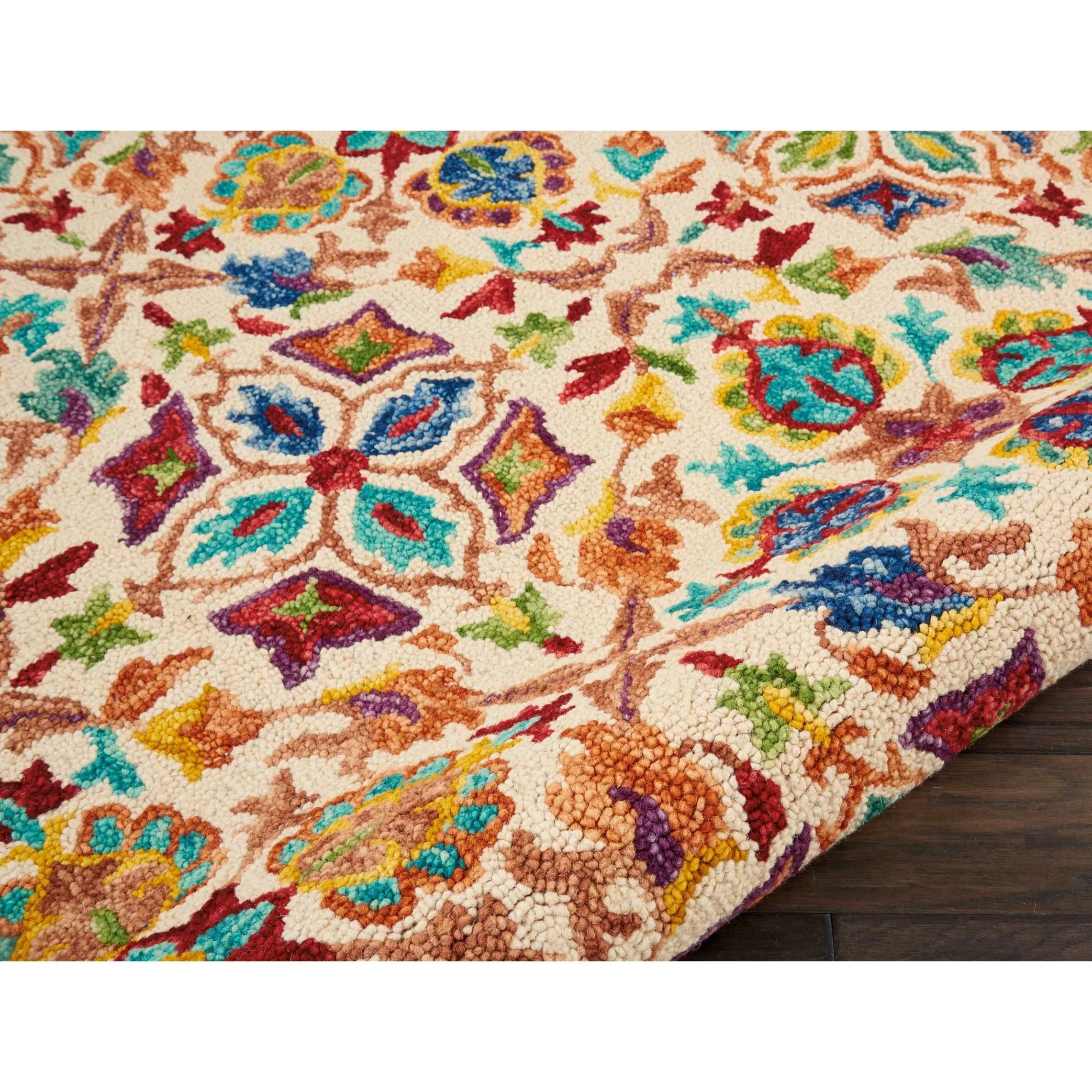 Nourison Vivid Hand-tufted Floral Wool Area Rug