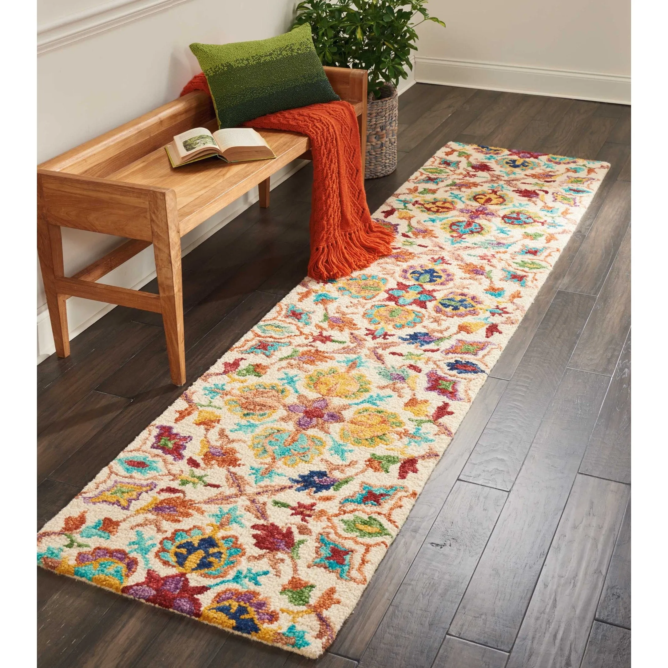 Nourison Vivid Hand-tufted Floral Wool Area Rug