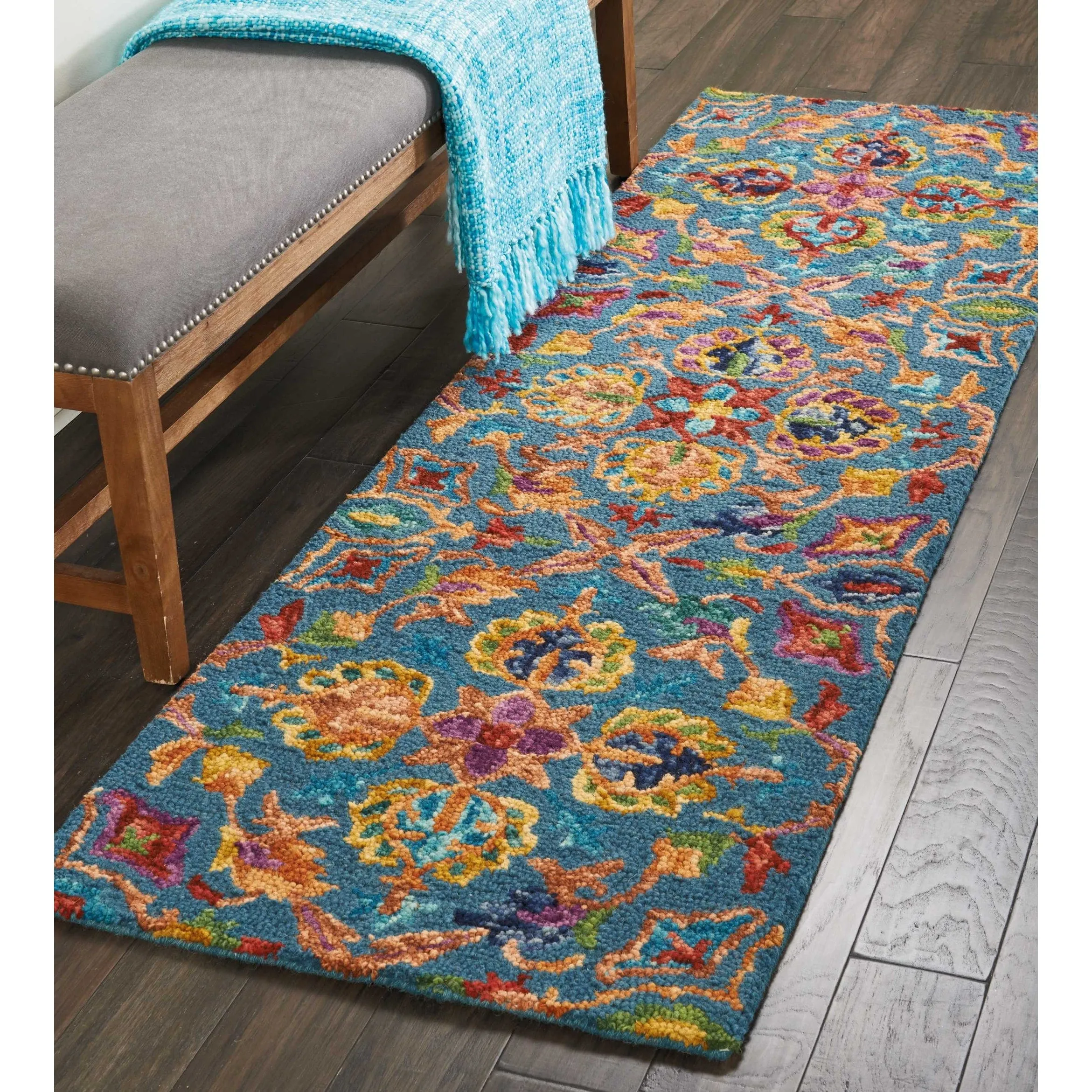 Nourison Vivid Hand-tufted Floral Wool Area Rug