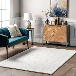 Nuloom Amy SuperiorWash Casual Faux Rabbit Machine Washable Area Rug