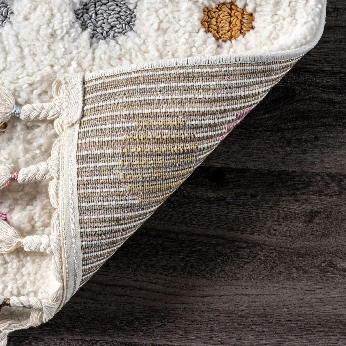 Nuloom Aurelia Dotted High-Low Kids Area Rug