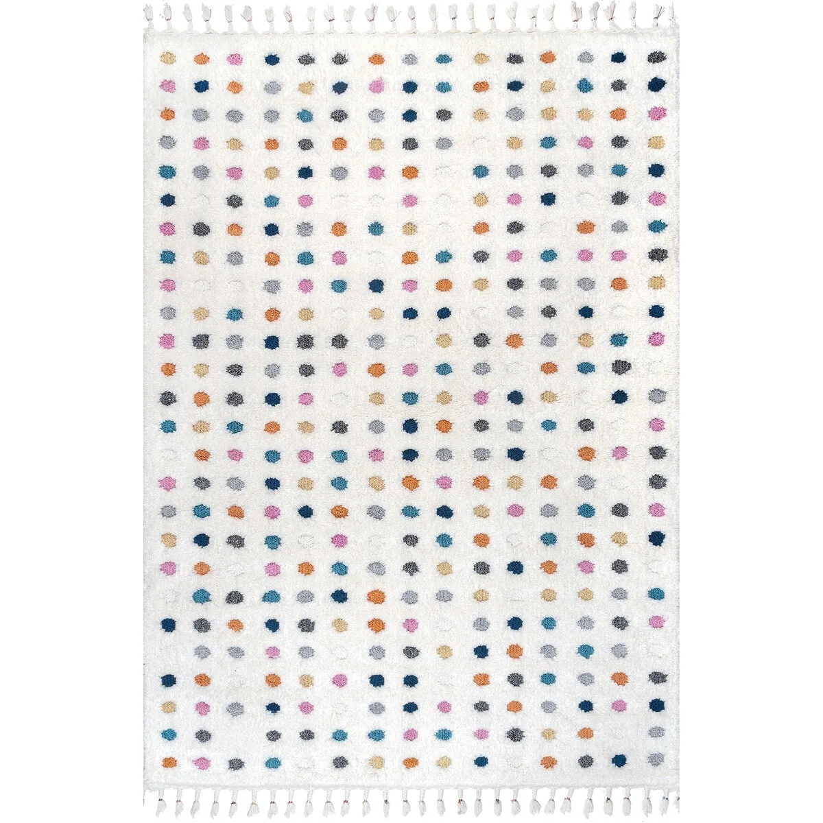 Nuloom Aurelia Dotted High-Low Kids Area Rug