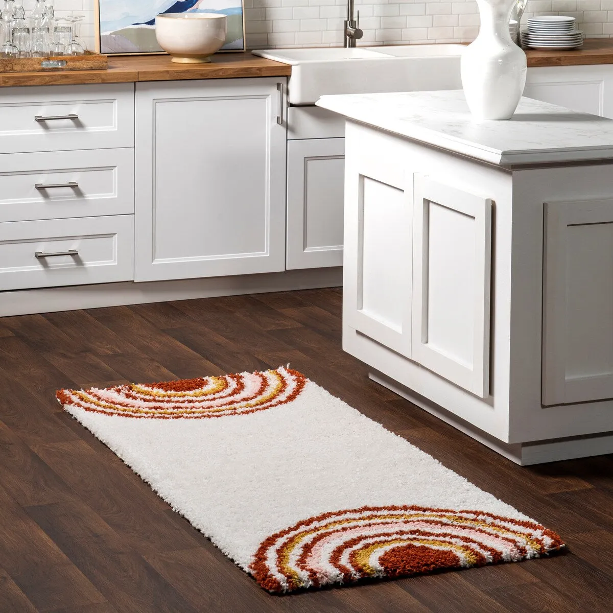 Nuloom Dotty Half Sunset Shag Area Rug