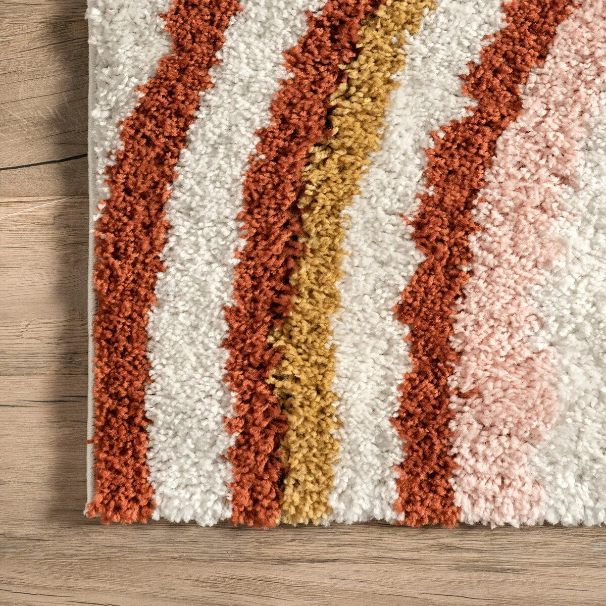 Nuloom Dotty Half Sunset Shag Area Rug