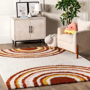 Nuloom Dotty Half Sunset Shag Area Rug