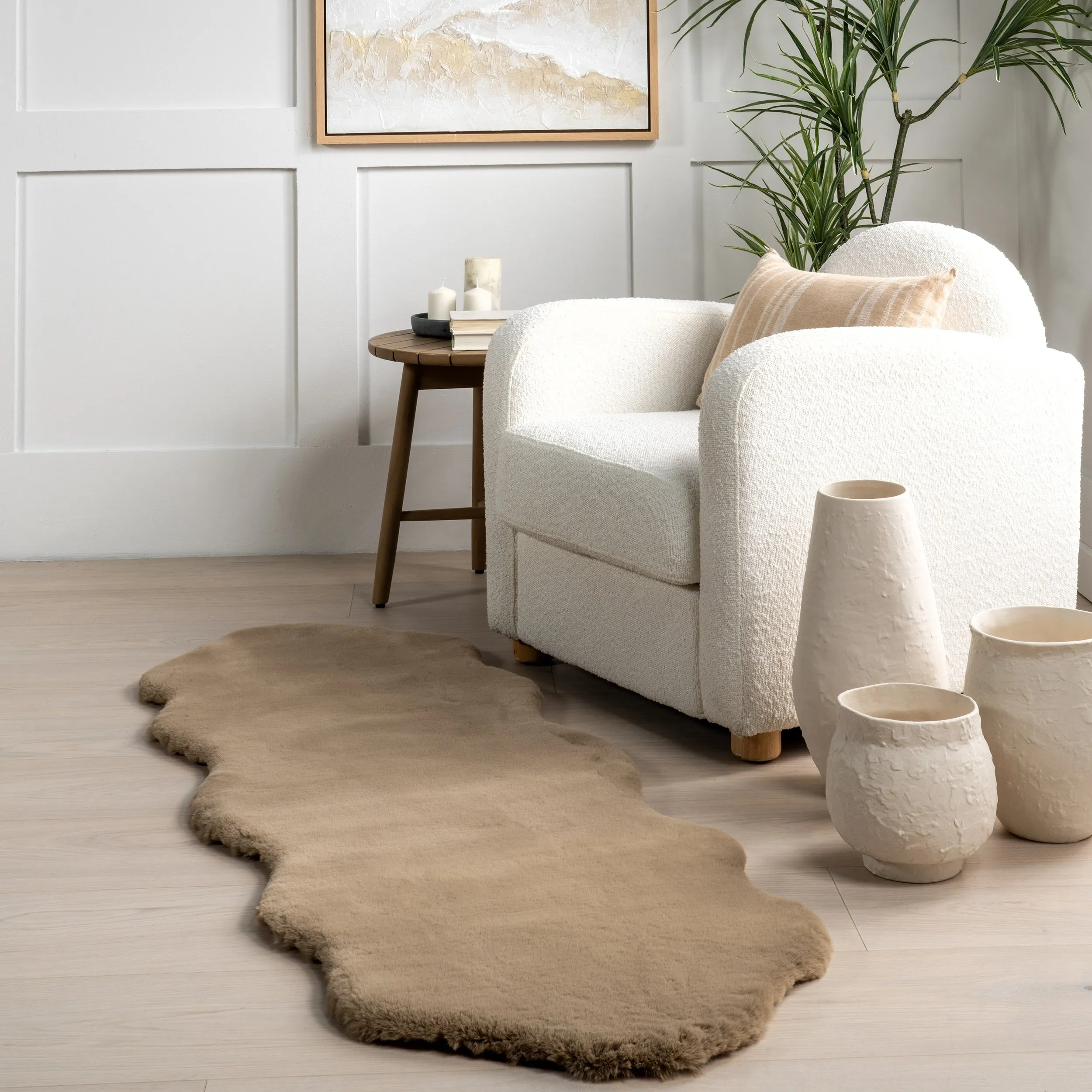 Nuloom Eline SuperiorWash Faux Sheepskin Machine Washable Area Rug