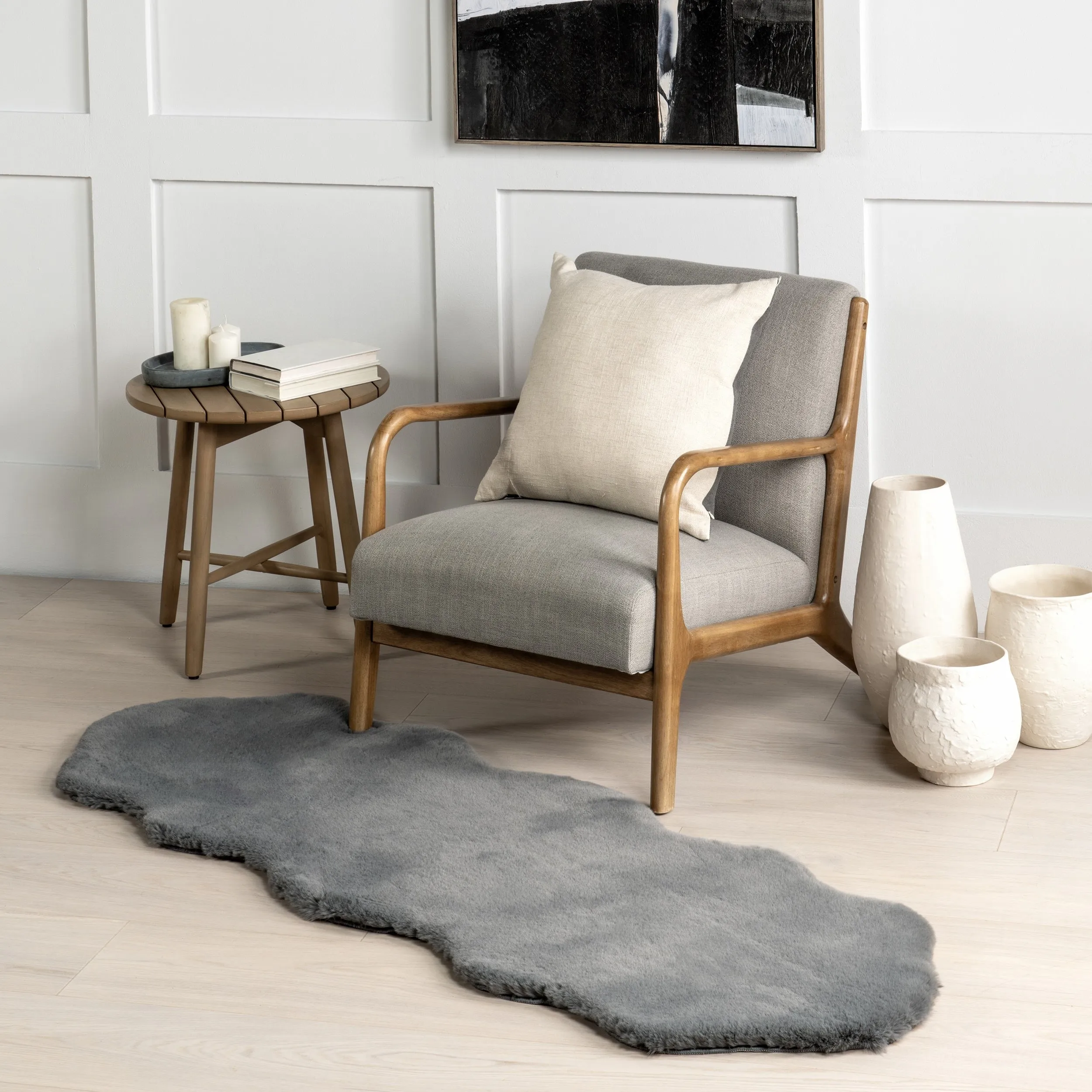 Nuloom Eline SuperiorWash Faux Sheepskin Machine Washable Area Rug