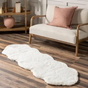 Nuloom Eline SuperiorWash Faux Sheepskin Machine Washable Area Rug