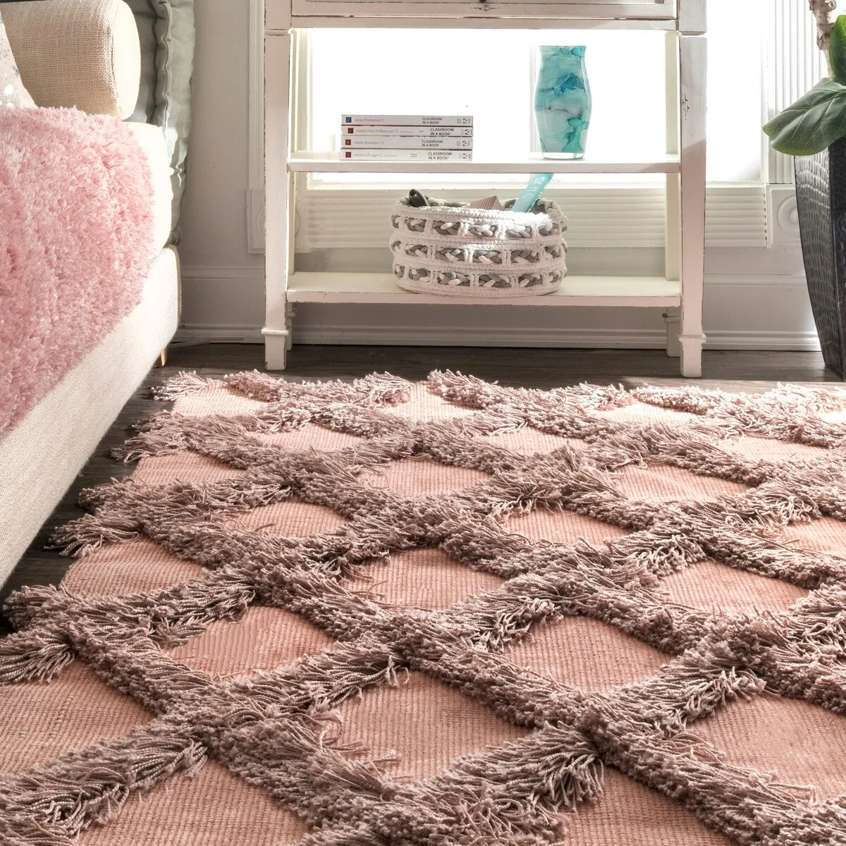 Nuloom Francene Diamond Trellis Shag Area Rug