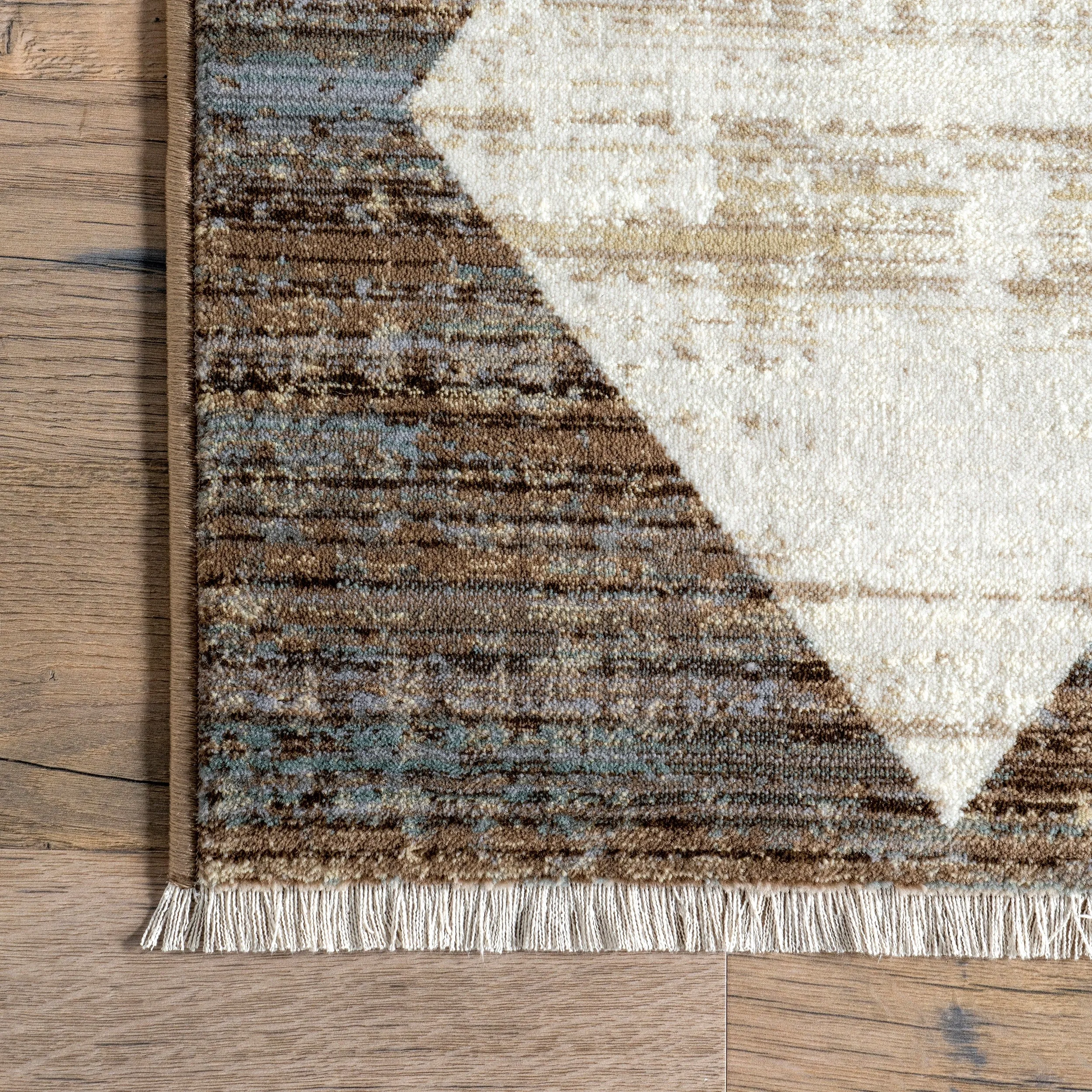 Nuloom Joseline Checkered Fringe Area Rug