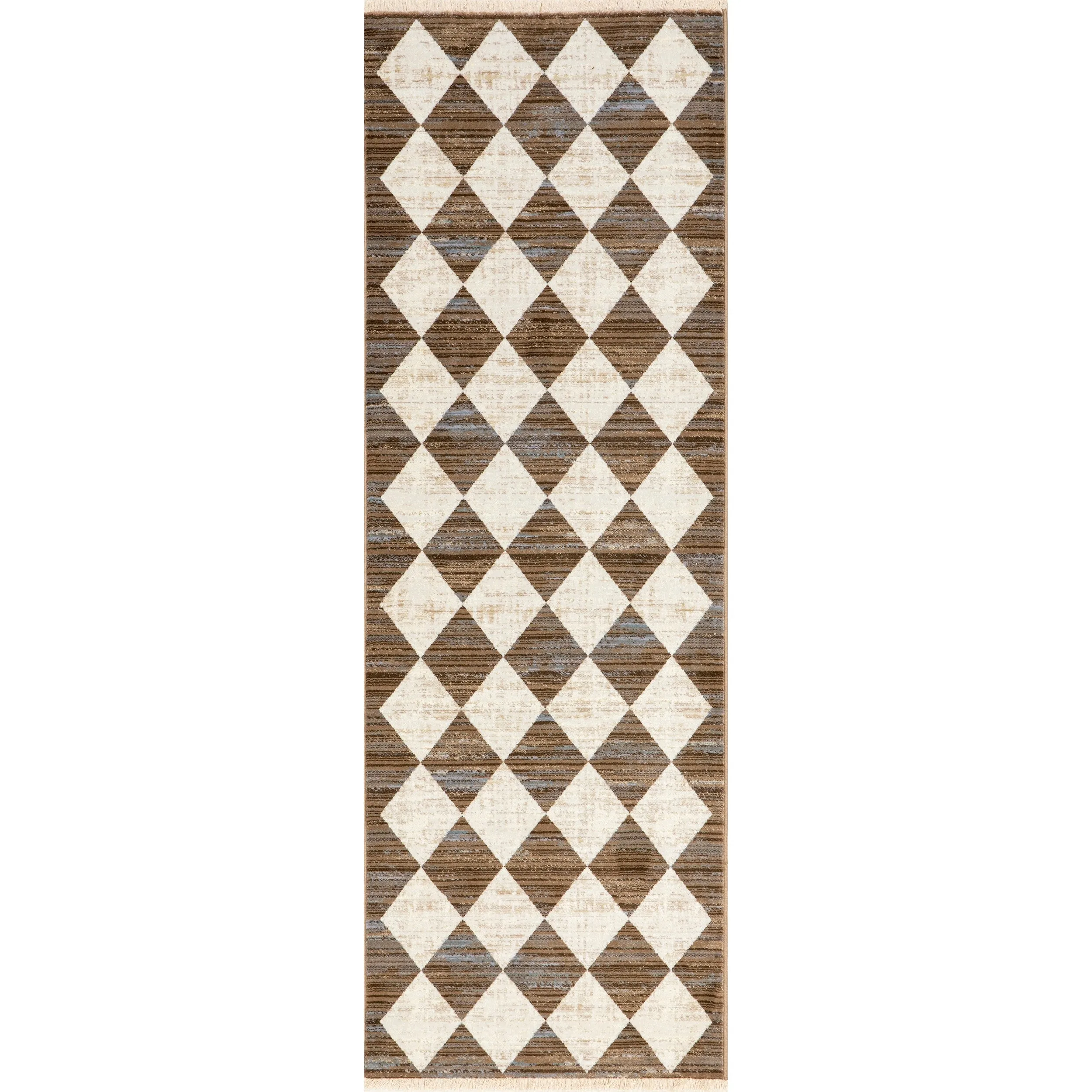 Nuloom Joseline Checkered Fringe Area Rug