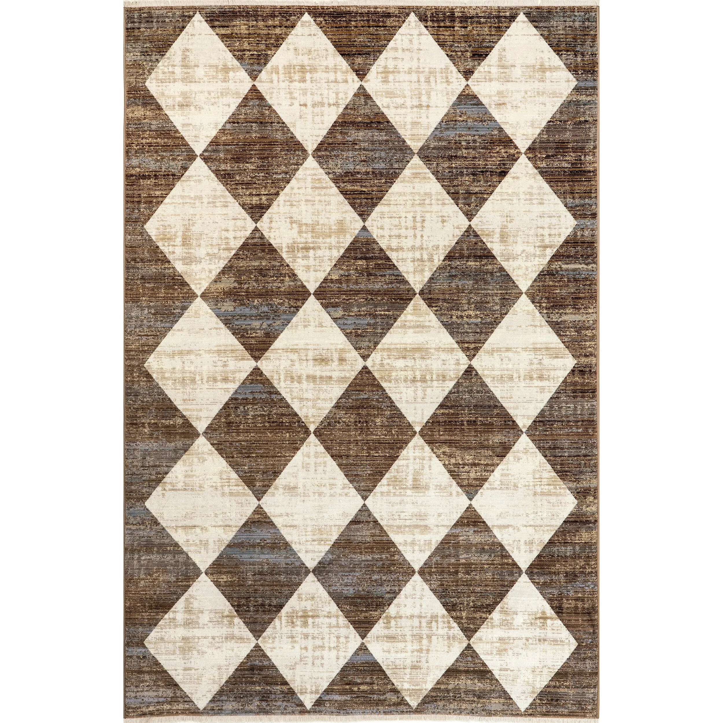 Nuloom Joseline Checkered Fringe Area Rug