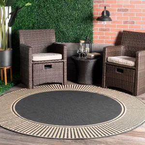 Nuloom Leah Classic Bordered Indoor/Outdoor Area Rug