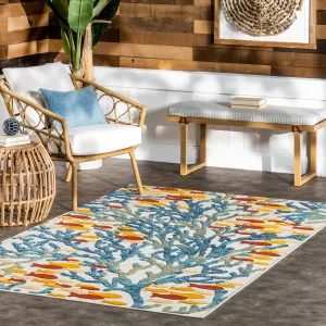 Nuloom Lidia Nautical Coral Indoor/Outdoor Area Rug