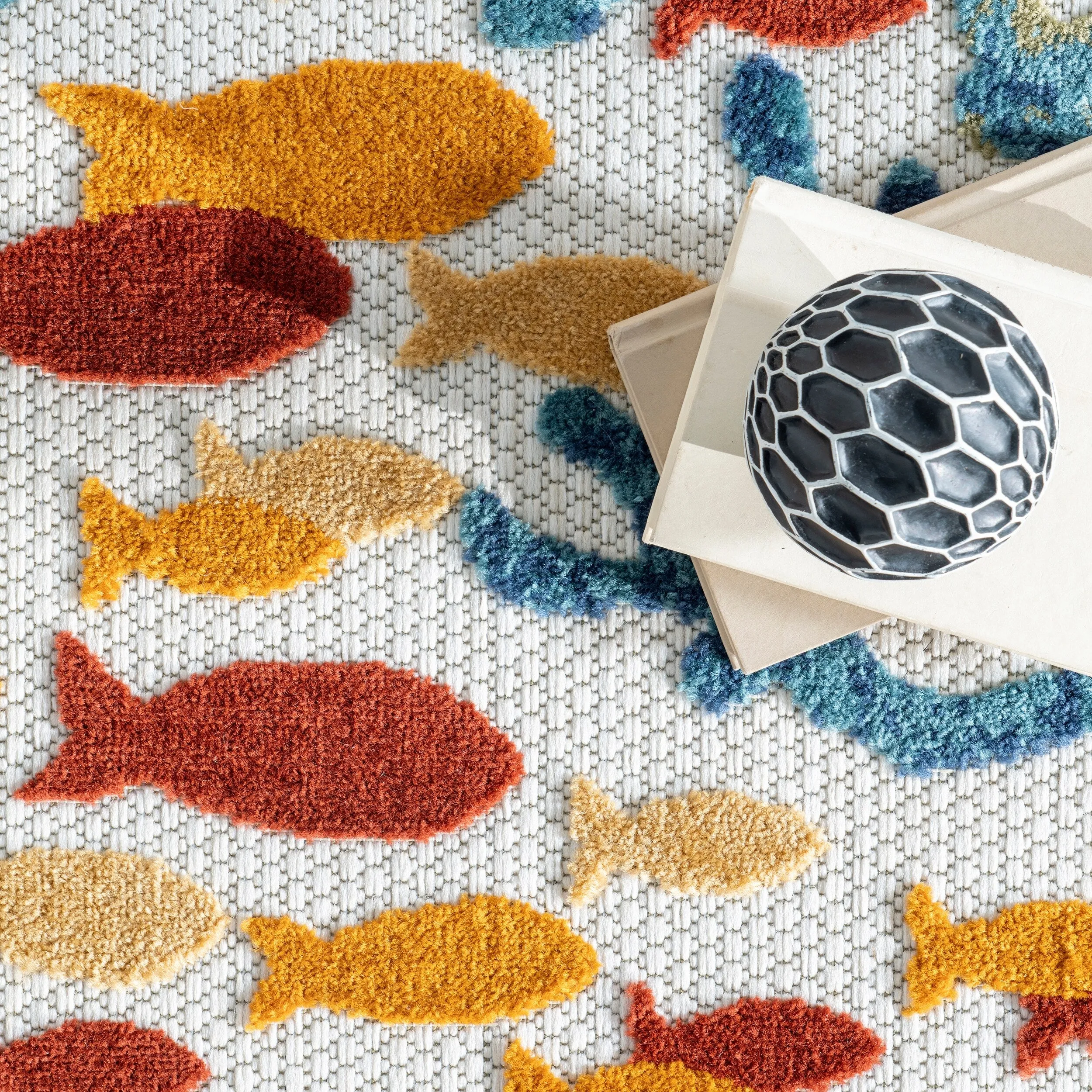 Nuloom Lidia Nautical Coral Indoor/Outdoor Area Rug