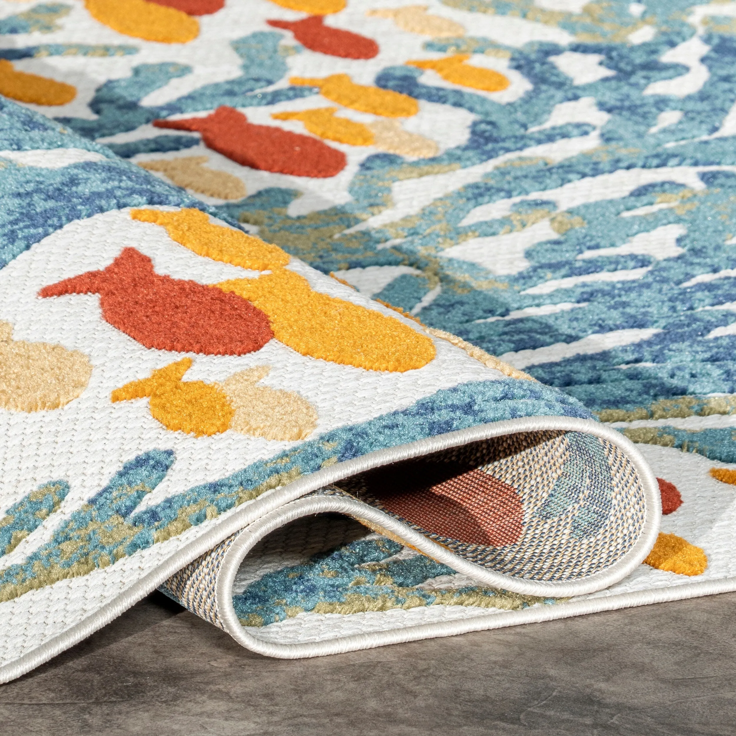Nuloom Lidia Nautical Coral Indoor/Outdoor Area Rug