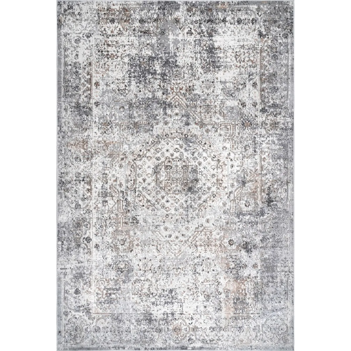 Nuloom Lola Distressed Medallion Area Rug