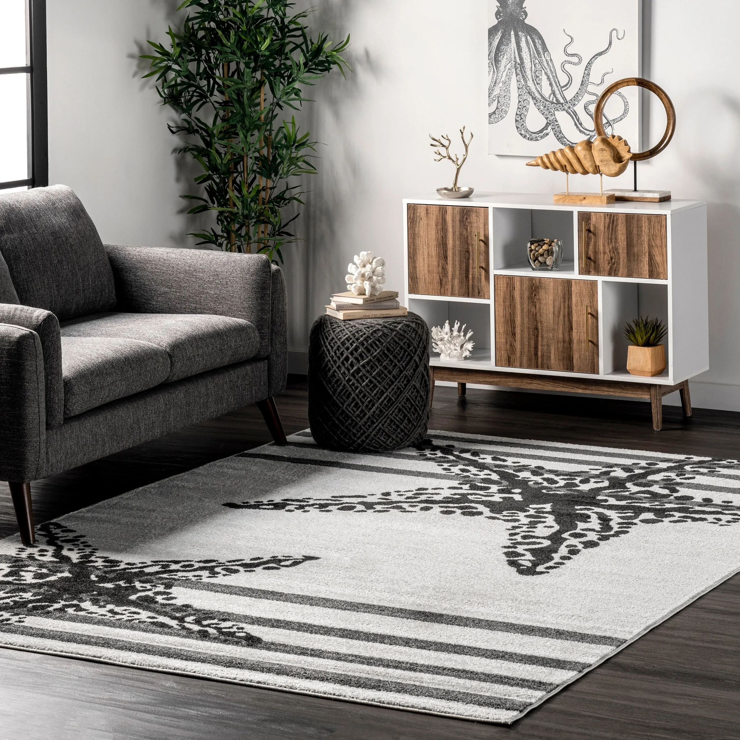 Nuloom Minnie Coastal Starfish Area Rug