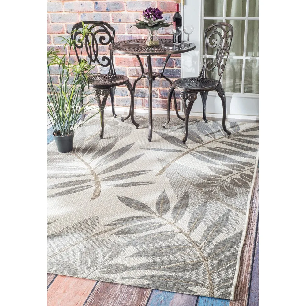 Nuloom Modern Floral Outdoor/ Indoor Porch Area Rug