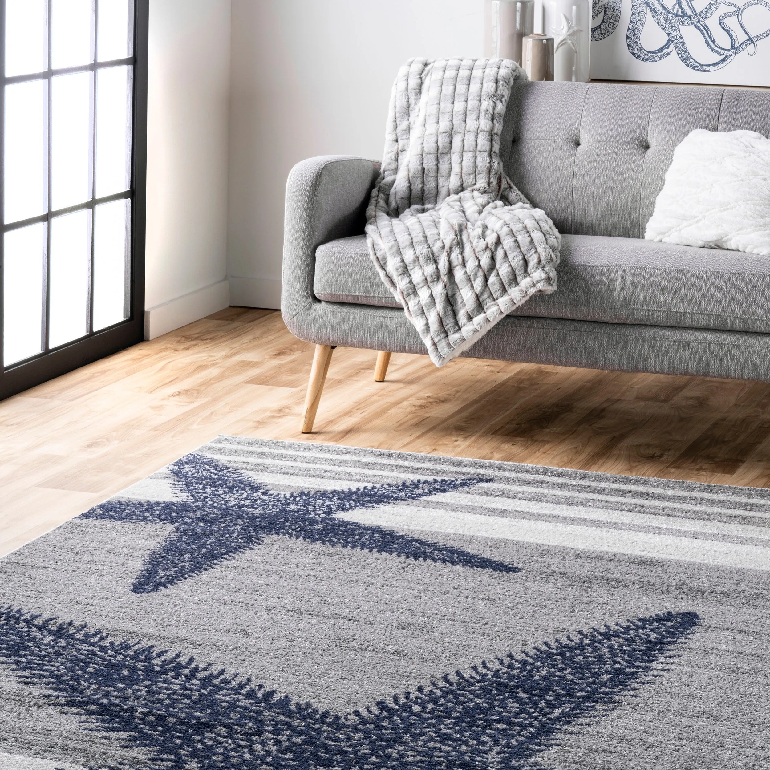 Nuloom Nidia Nautical Striped Area Rug
