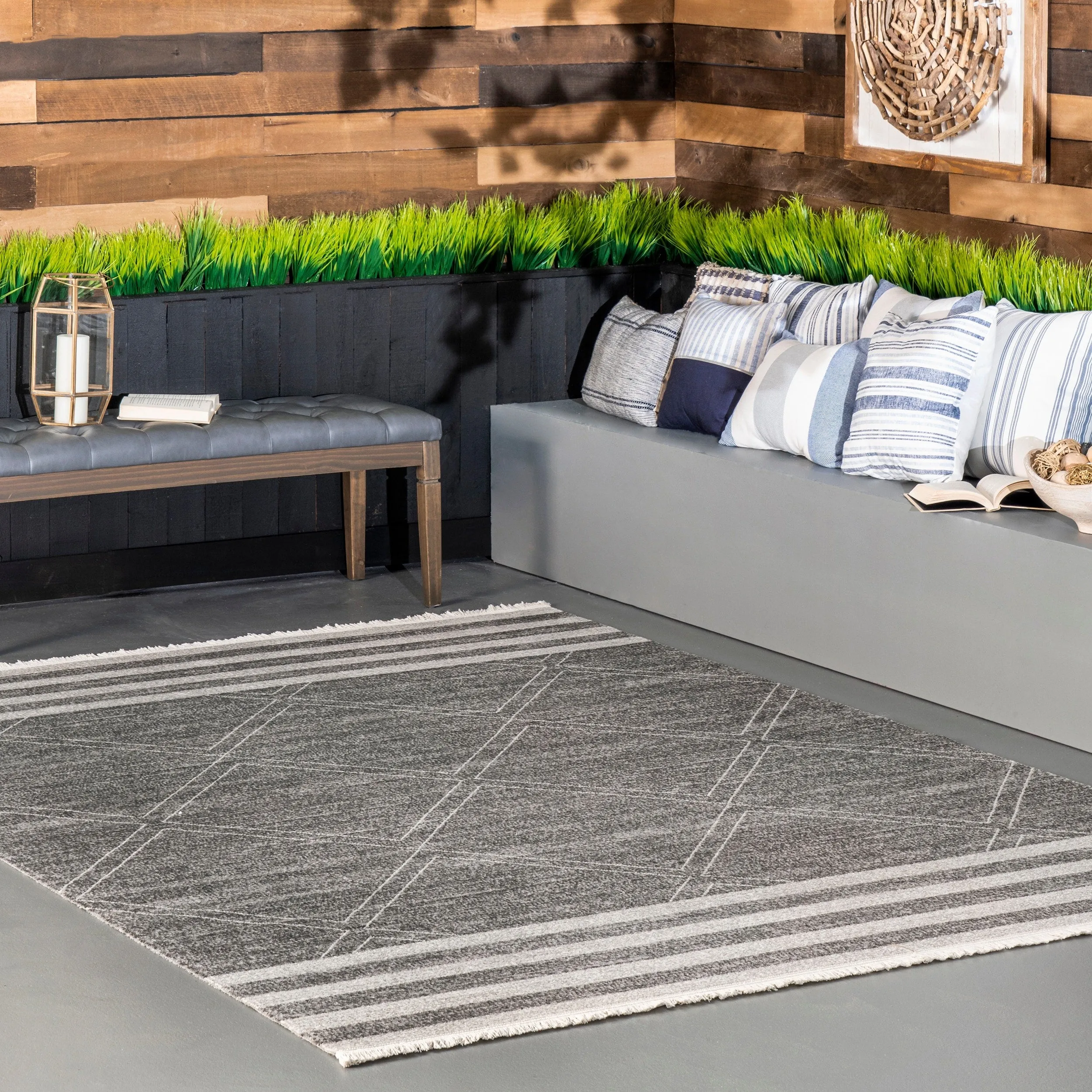 Nuloom Shasta Diamond Stripe Indoor/ Outdoor Area Rug