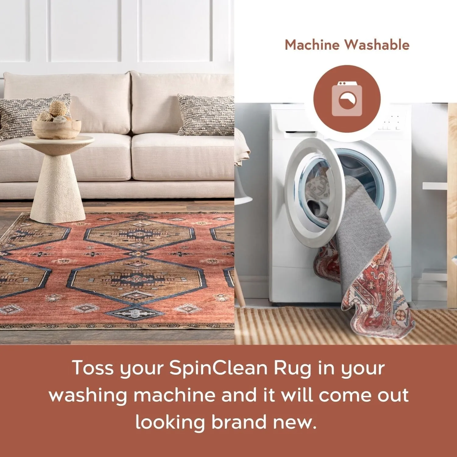 Nuloom Tansy Traditional Vintage Machine Washable Area Rug