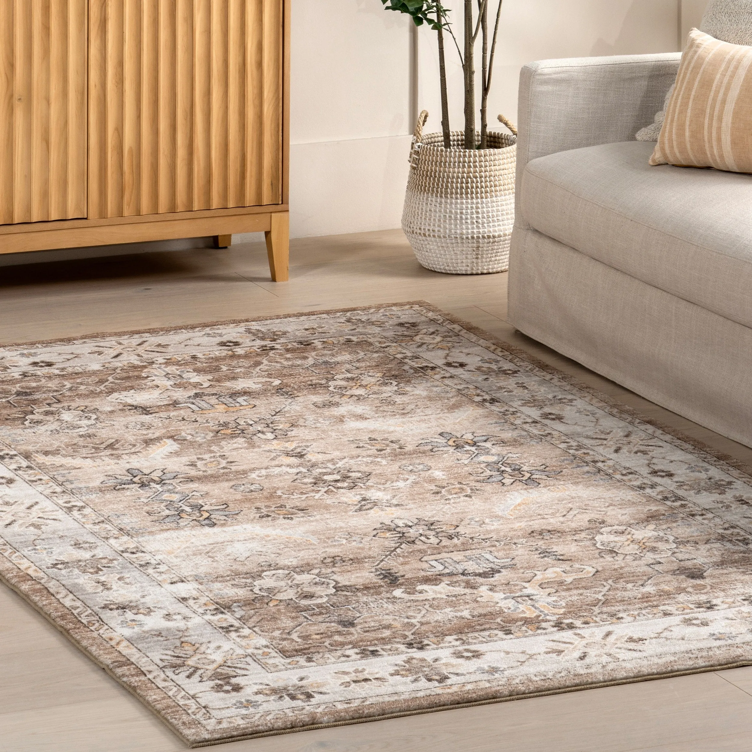 Nuloom Tansy Traditional Vintage Machine Washable Area Rug
