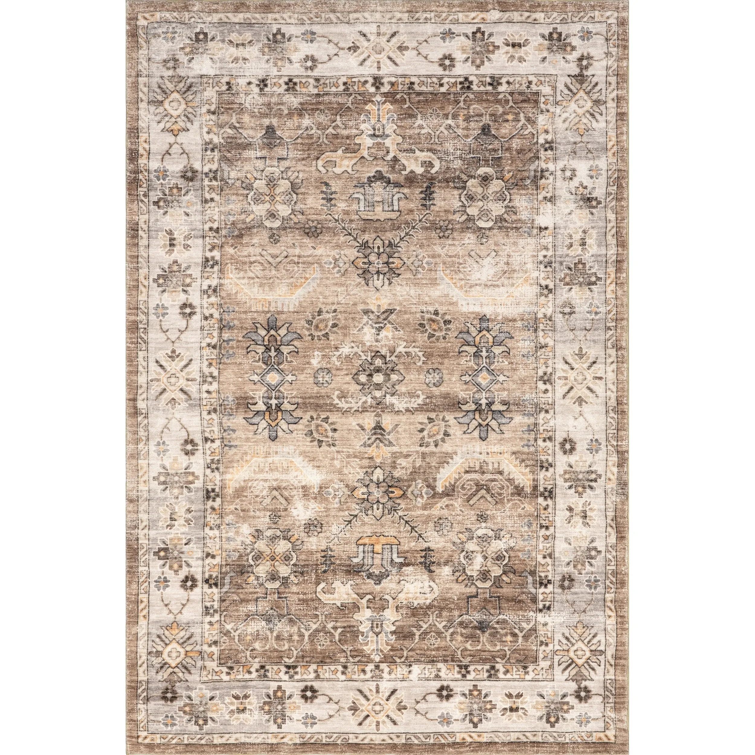 Nuloom Tansy Traditional Vintage Machine Washable Area Rug